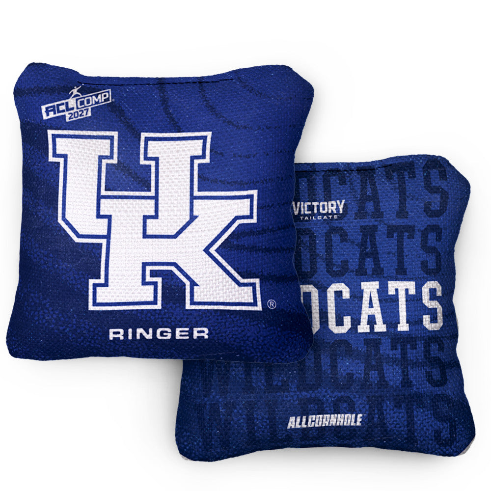 2027 Kentucky Wildcats RINGER Blue ACL Comp Cornhole Bags – Set of 4 Bags