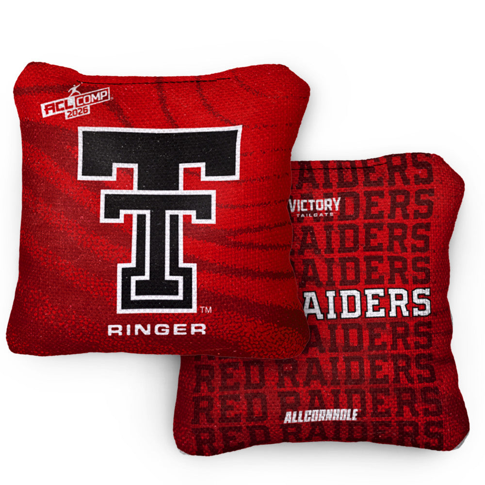 2026 Texas Tech Red Raiders RINGER Red ACL Comp Cornhole Bags – Set of 4 Bags