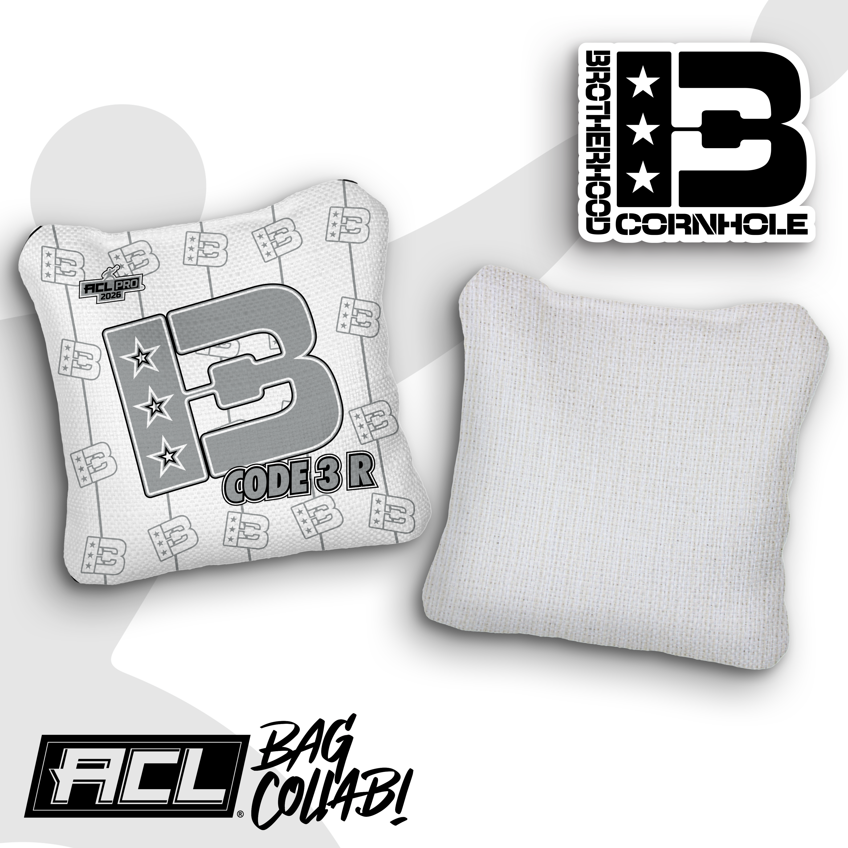 2026 Brotherhood Cornhole Code 3 TV Approved ACL Pro Stamped Cornhole Bags