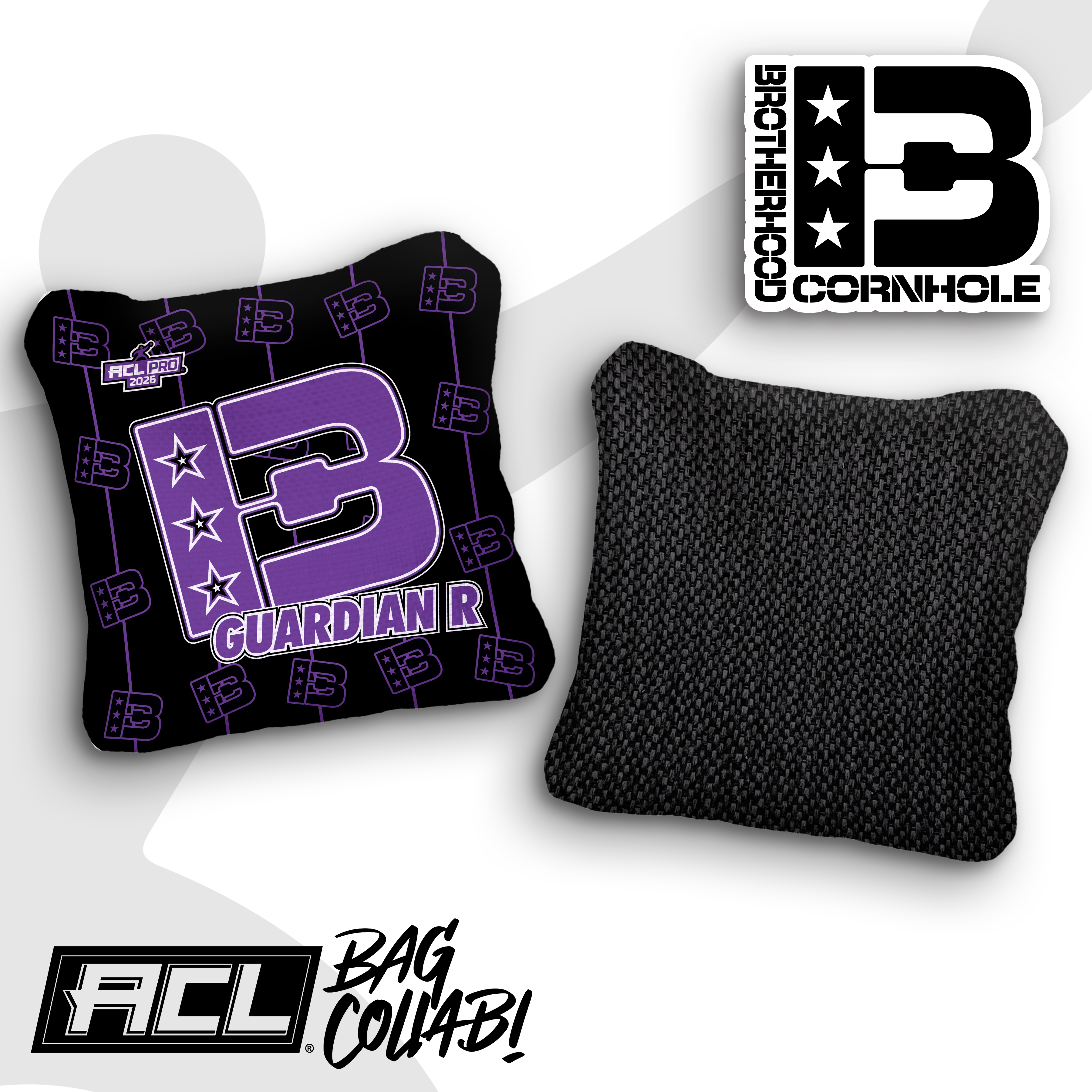 2026 Brotherhood Cornhole Guardian TV Approved ACL Pro Stamped Cornhole Bags