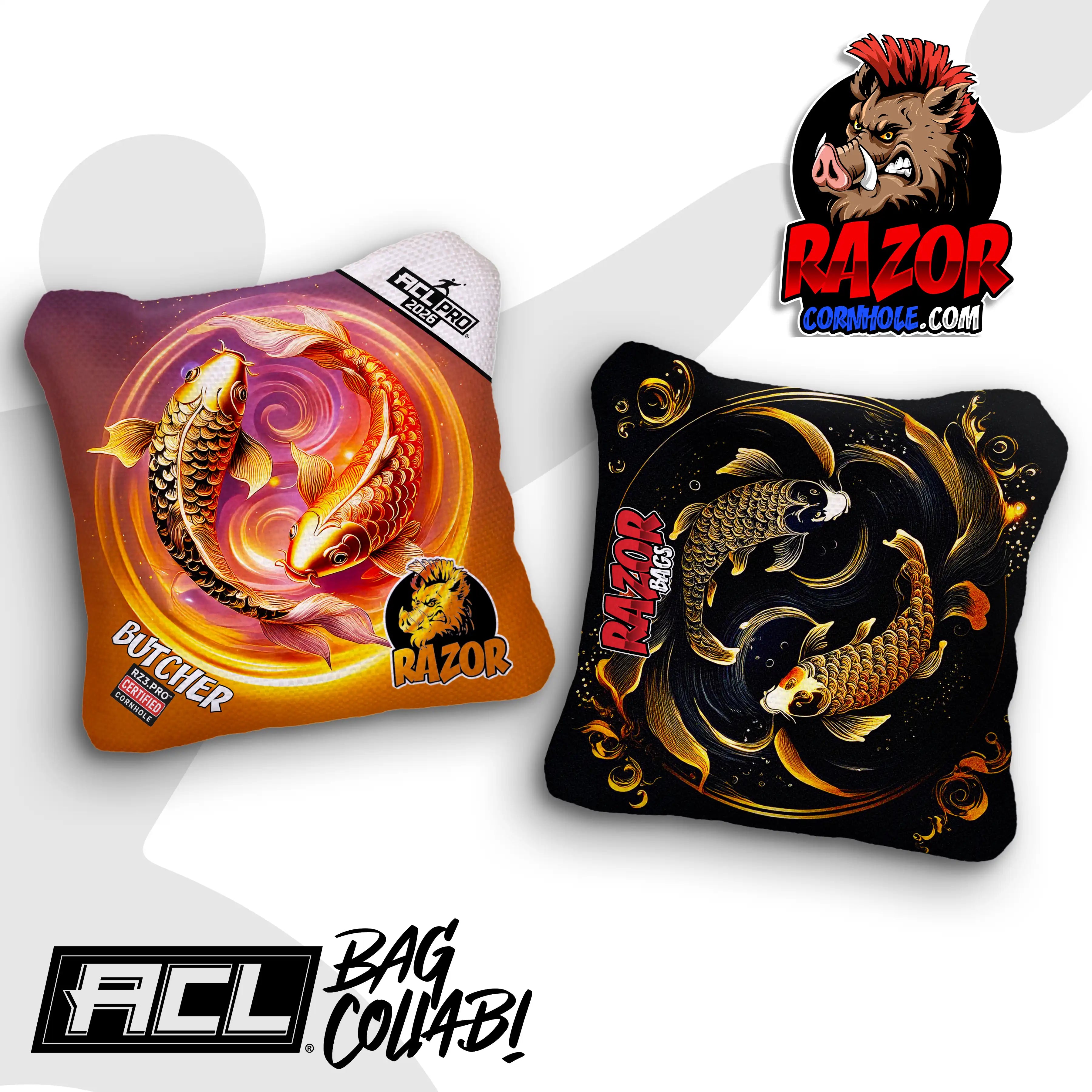 Butcher | Lucky Fish | ACL PRO Razor Cornhole Bags
