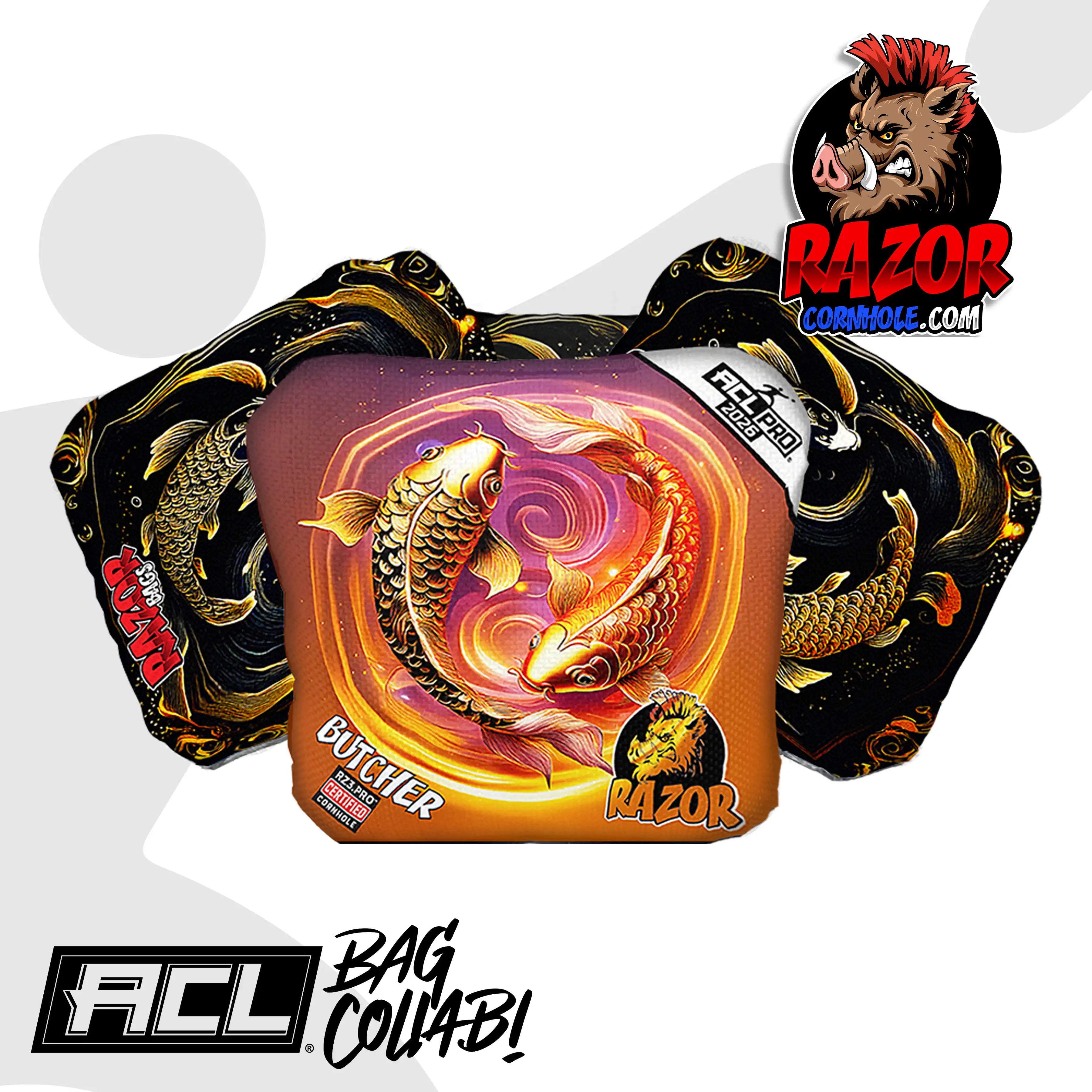 Butcher | Lucky Fish | ACL PRO Razor Cornhole Bags