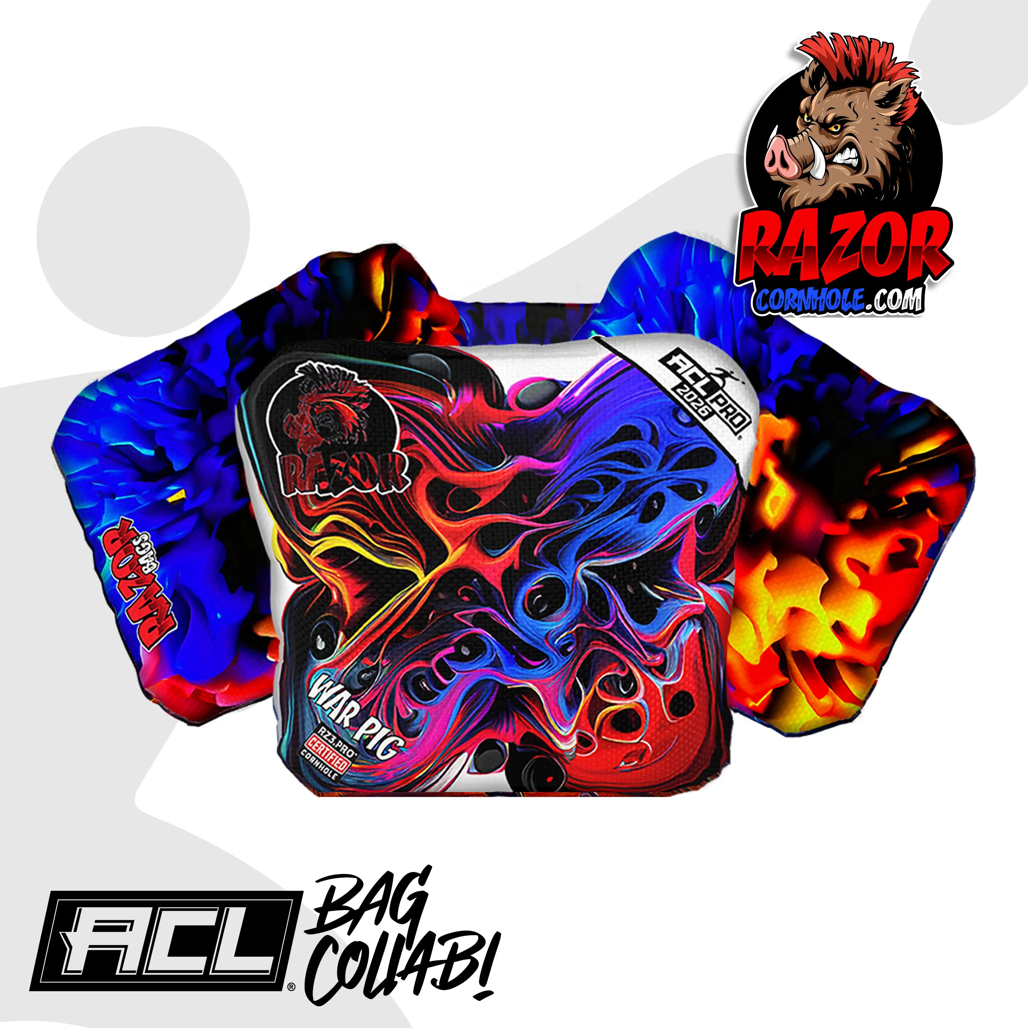 War Pig | Melted | ACL PRO Razor Cornhole Bags