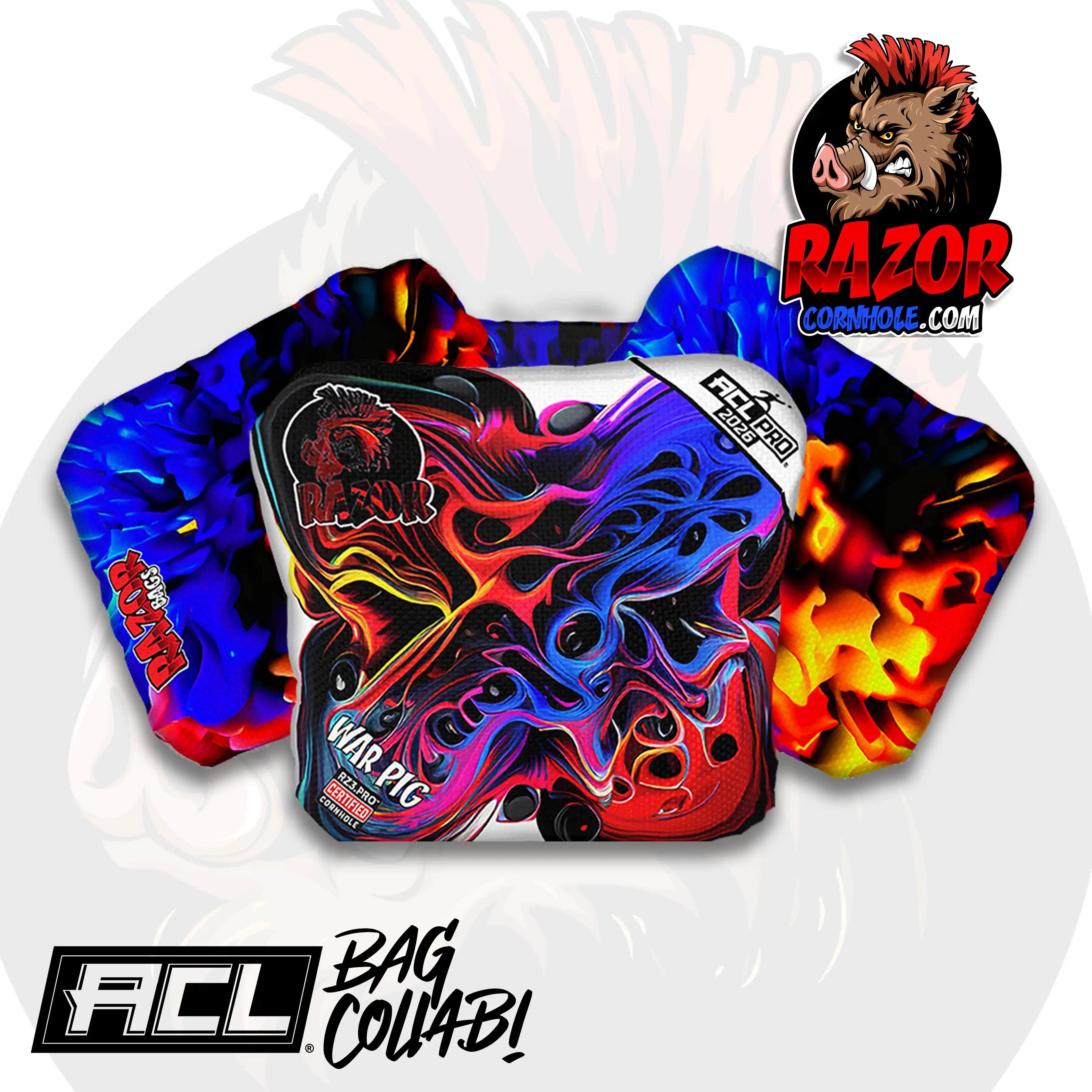 War Pig | Melted | ACL PRO Razor Cornhole Bags