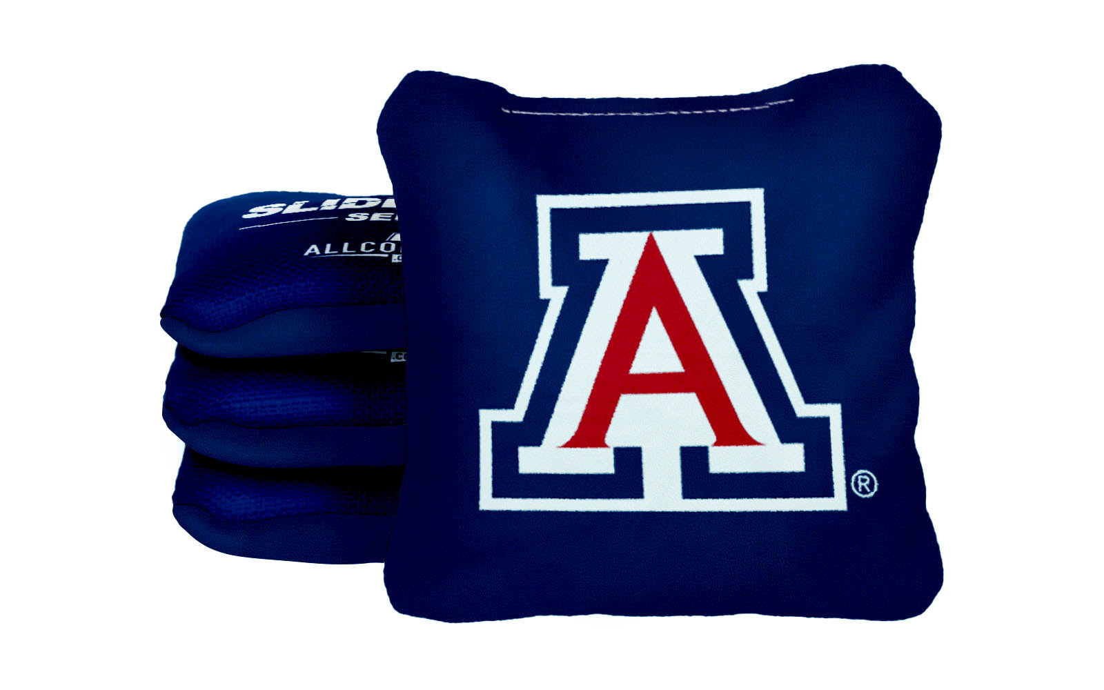 Officially Licensed Collegiate Cornhole Bags - AllCornhole Slide Rite - Set of 4 - University of Arizona