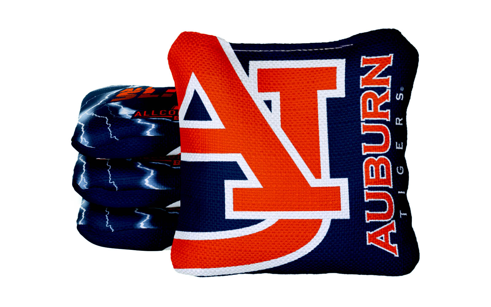 Officially Licensed Collegiate Cornhole Bags - AllCornhole All-Slide 2.0 - Set of 4 - Auburn University
