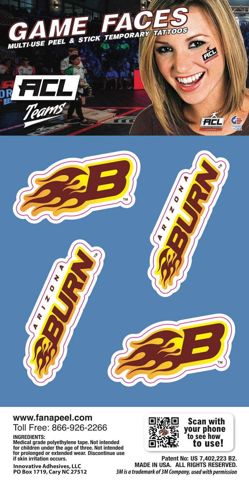 Arizona Burn - Game Face 4 Pack