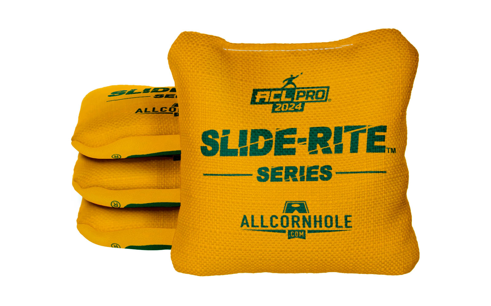 Officially Licensed Collegiate Cornhole Bags - AllCornhole Slide Rite - Set of 4 - Baylor University
