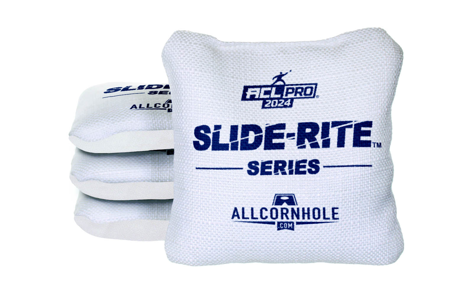 Officially Licensed Collegiate Cornhole Bags - AllCornhole Slide Rite - Set of 4 - Brigham Young University