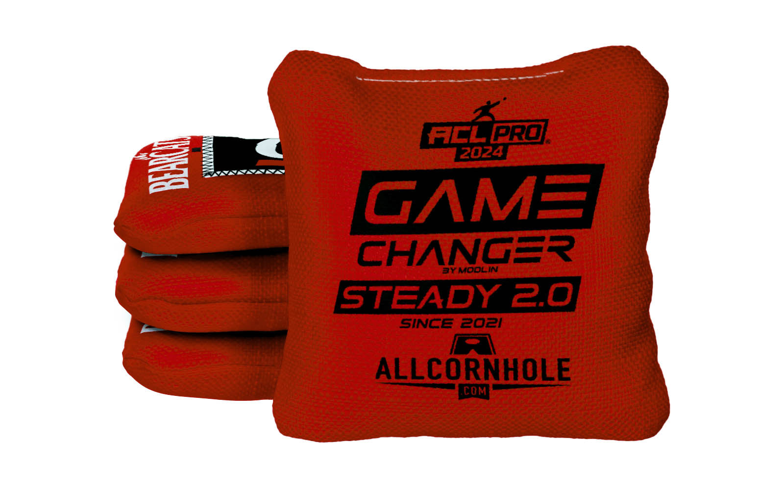 Officially Licensed Collegiate Cornhole Bags - AllCornhole Game Changers Steady 2.0 - Set of 4 - University of Cincinnati