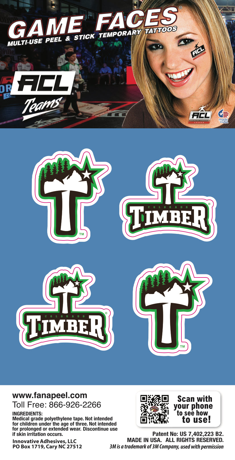 Colorado Timber - Game Face 4 Pack