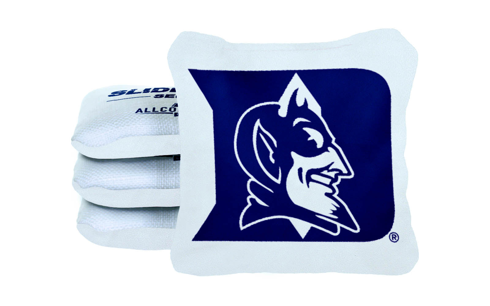 Officially Licensed Collegiate Cornhole Bags - AllCornhole Slide Rite - Set of 4 - Duke University