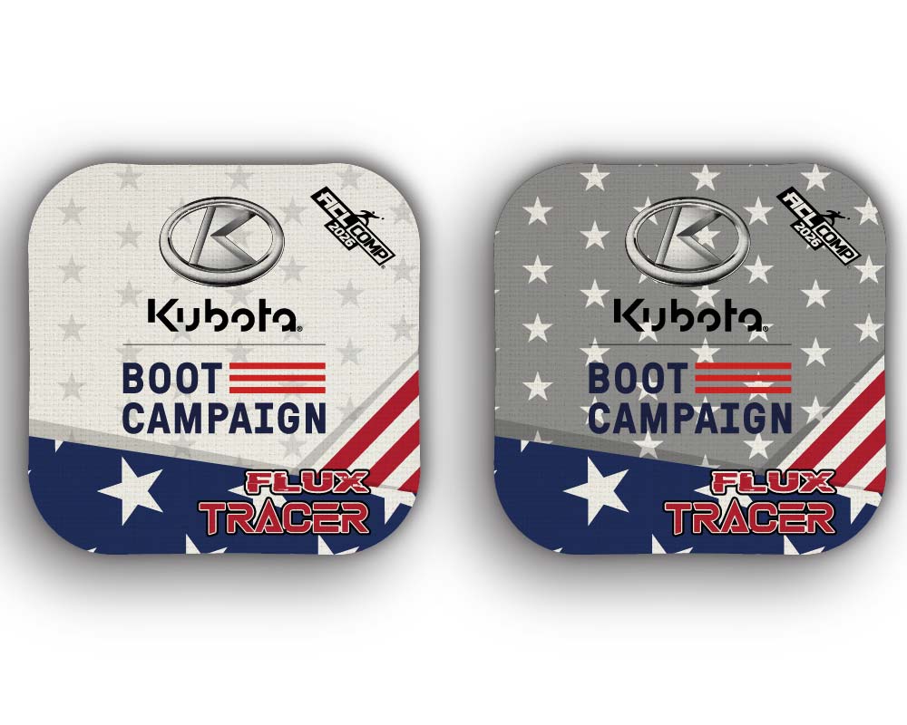 Kubota & Boot Campaign - ACL Approved Competitive Cornhole Set with 8 Bags