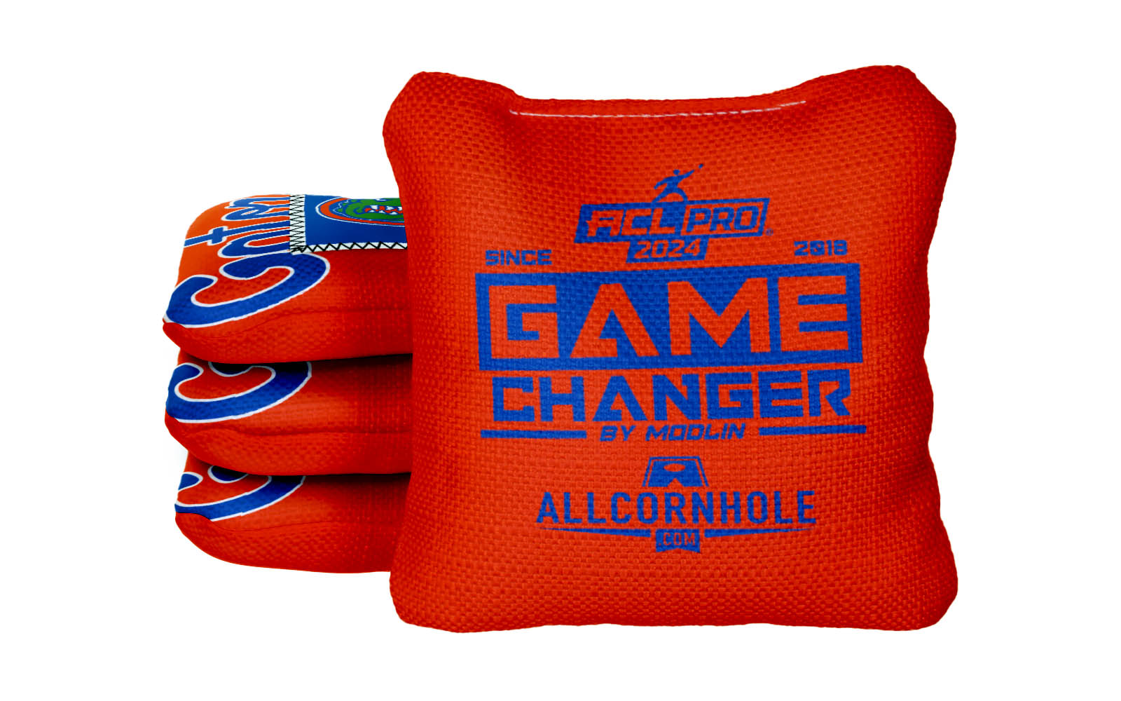 Officially Licensed Collegiate Cornhole Bags - AllCornhole Game Changers - Set of 4 - University of Florida