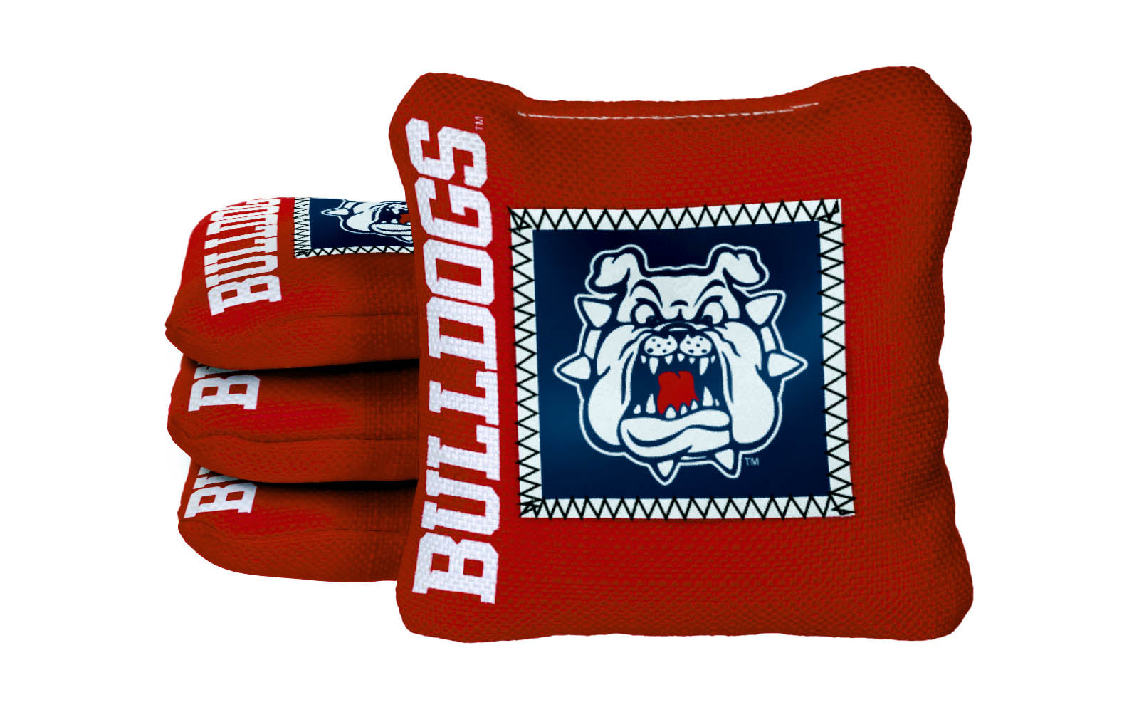 Officially Licensed Collegiate Cornhole Bags - AllCornhole Game Changers Steady 2.0 - Set of 4 -Fresno State