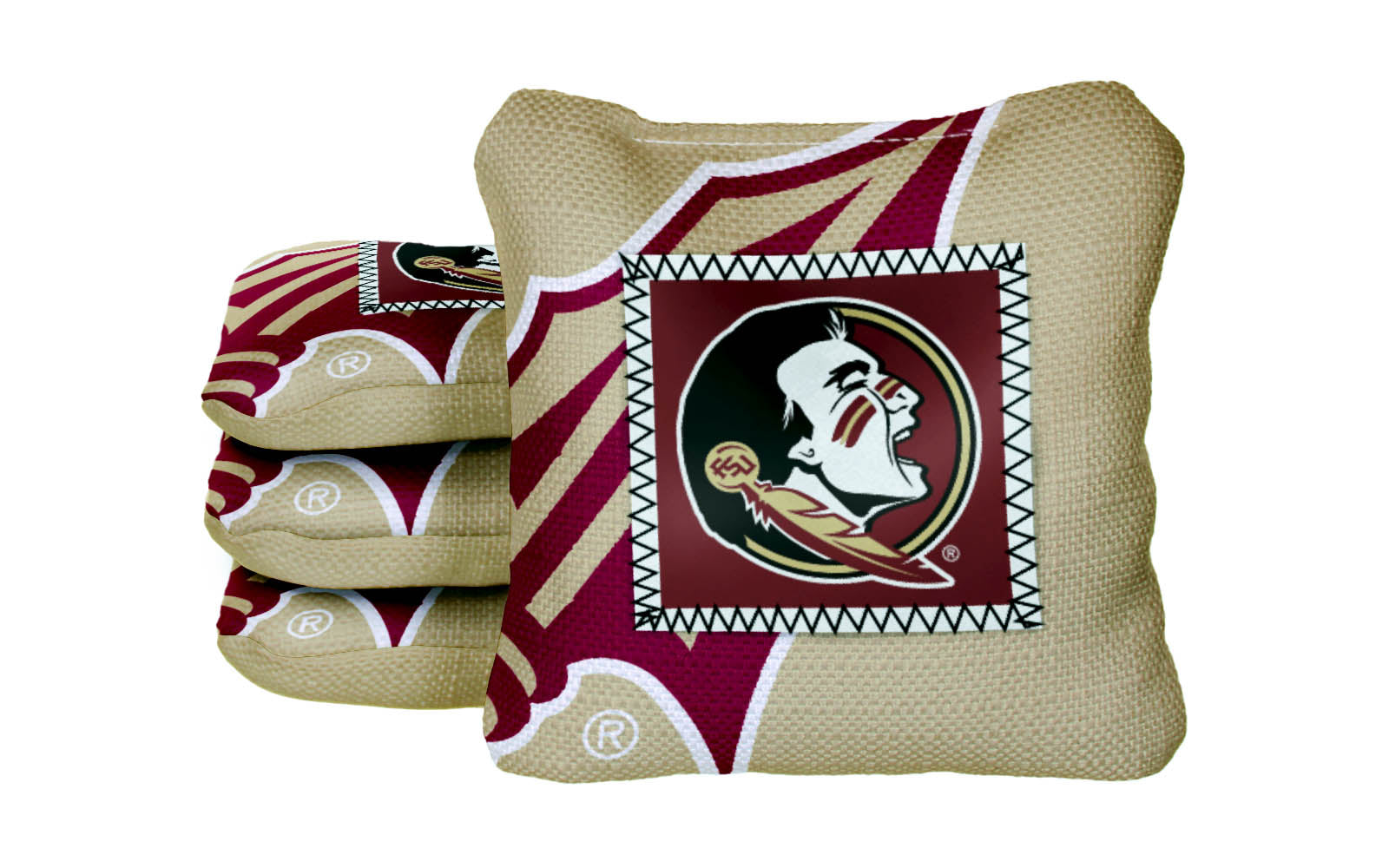 Officially Licensed Collegiate Cornhole Bags - AllCornhole Game Changers Steady 2.0 - Set of 4 - Florida State University