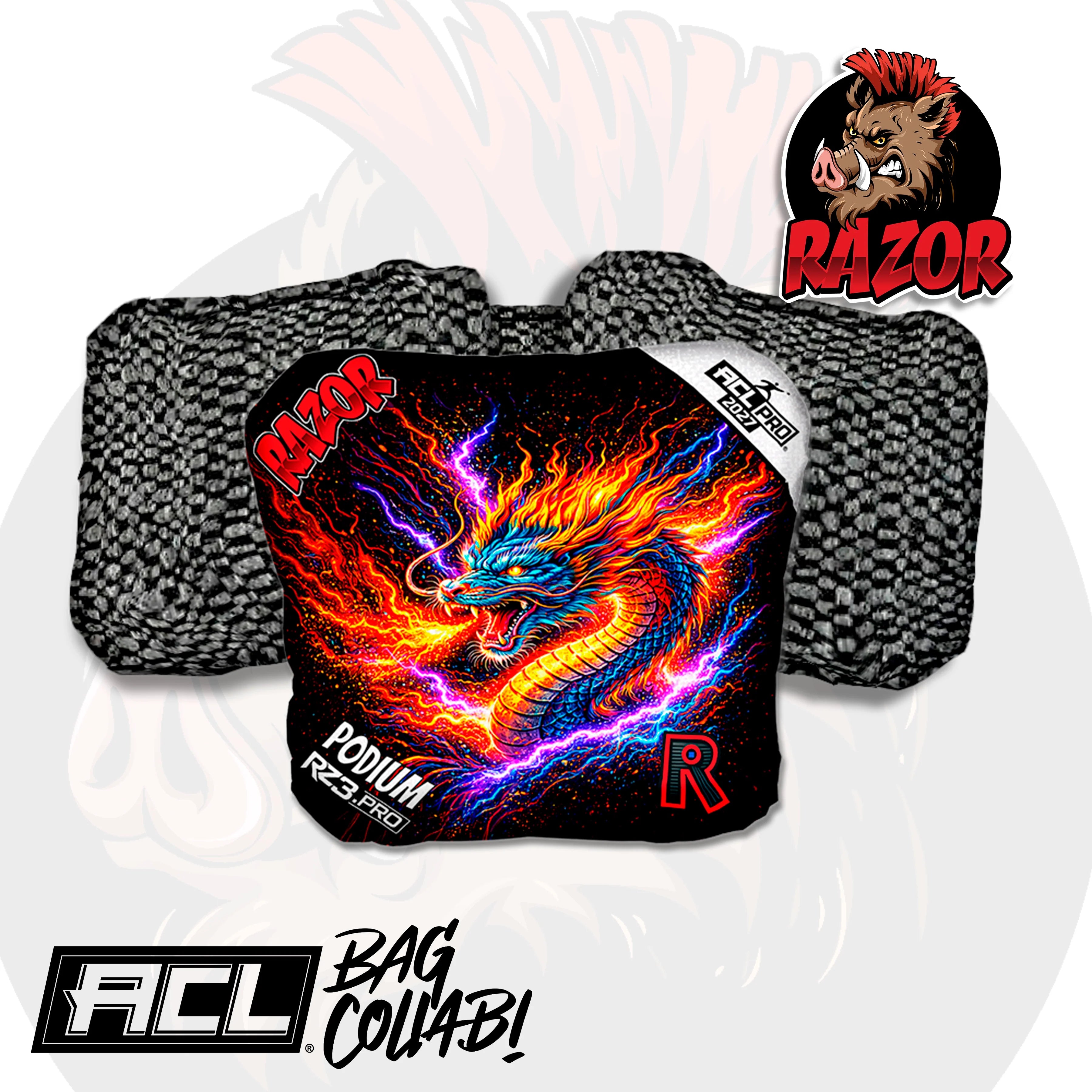 Podium PRO | FireStorm | ACL PRO Razor Cornhole Bags