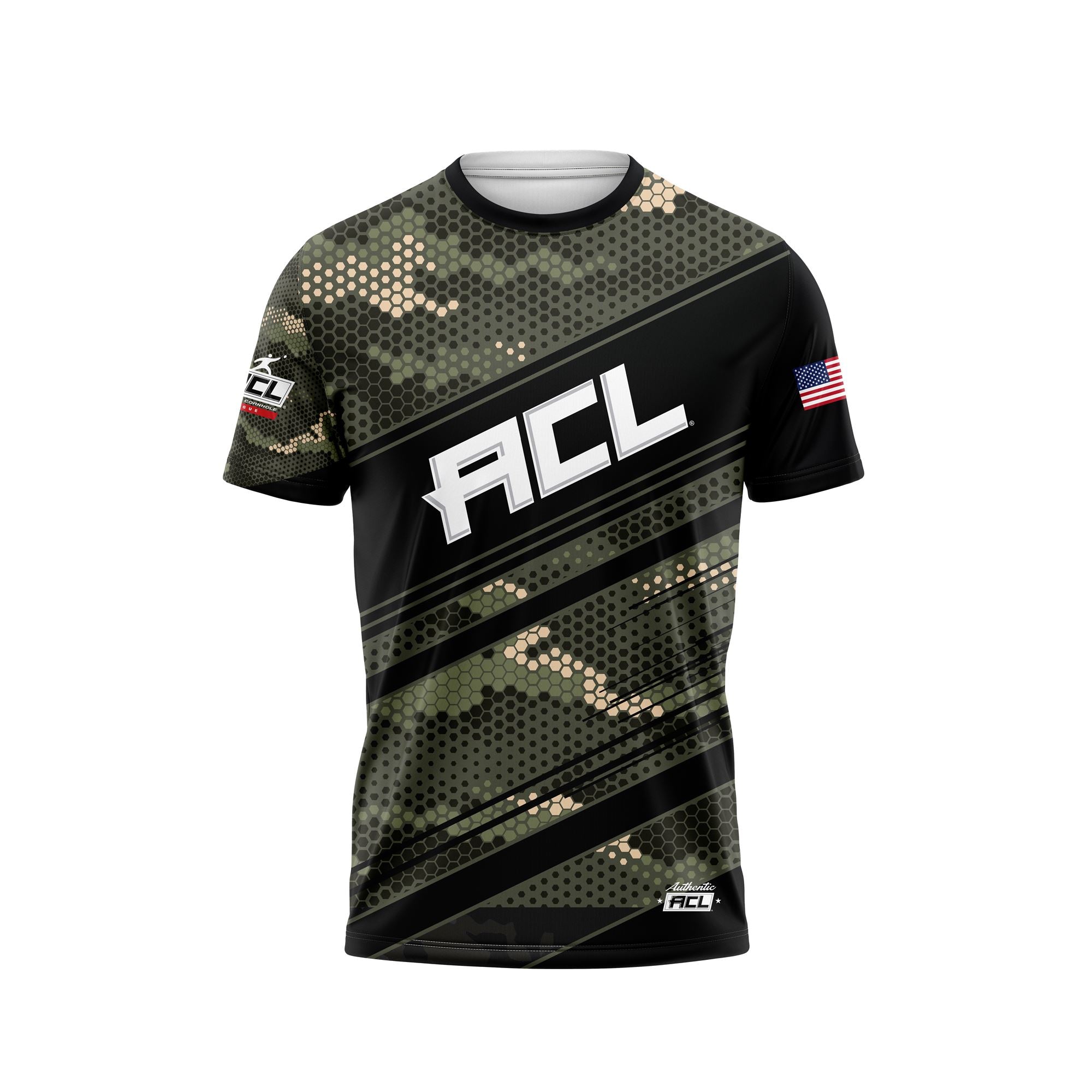 ACL GREEN ANGLE CAMO SHORT SLEEVES JERSEY 2025