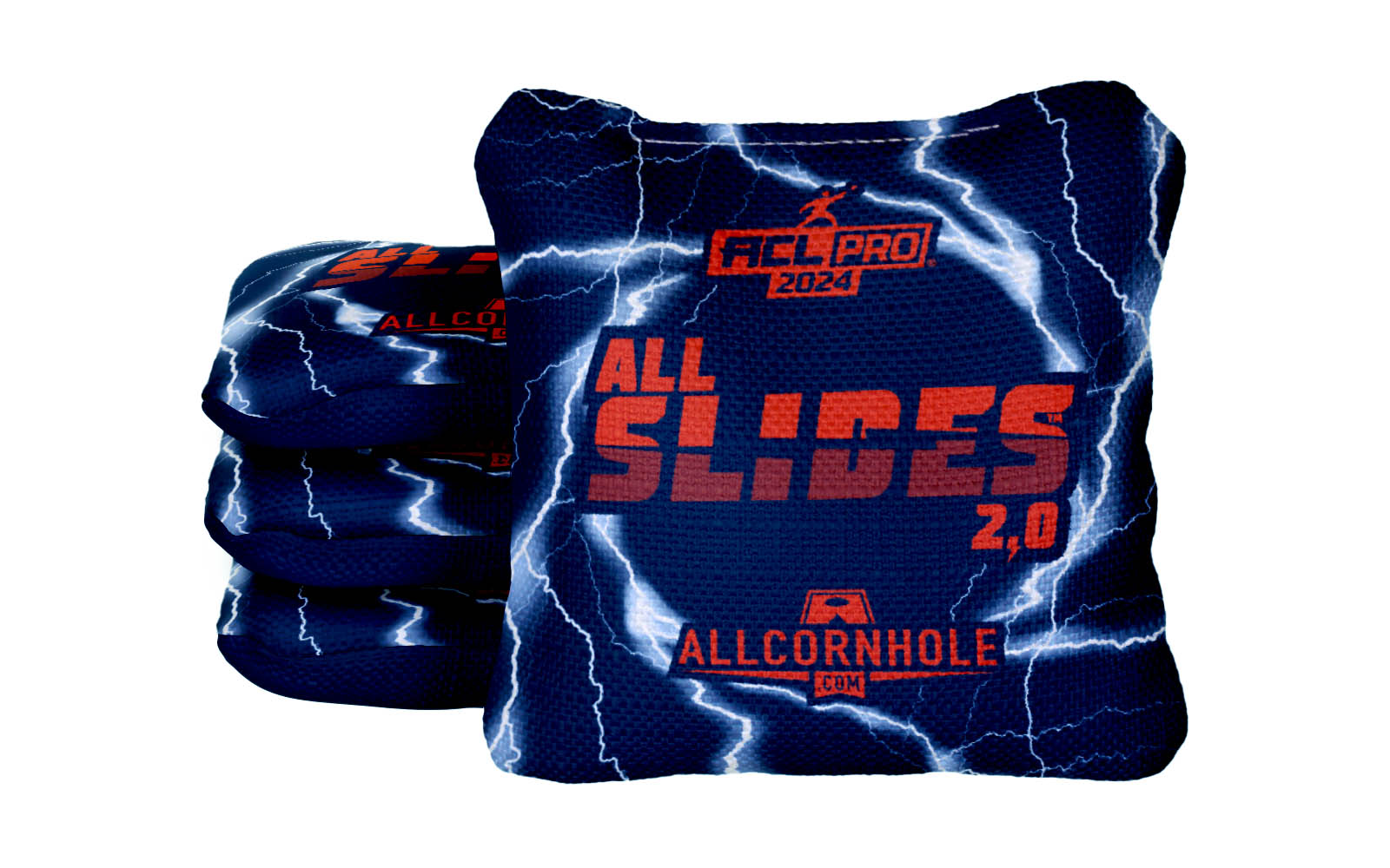 Officially Licensed Collegiate Cornhole Bags - AllCornhole All-Slide 2.0 - Set of 4 - University of Illinois
