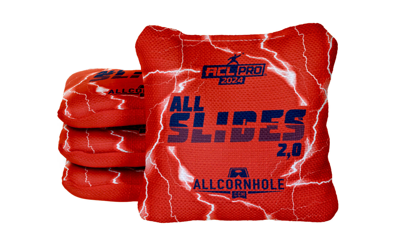 Officially Licensed Collegiate Cornhole Bags - AllCornhole All-Slide 2.0 - Set of 4 - University of Illinois