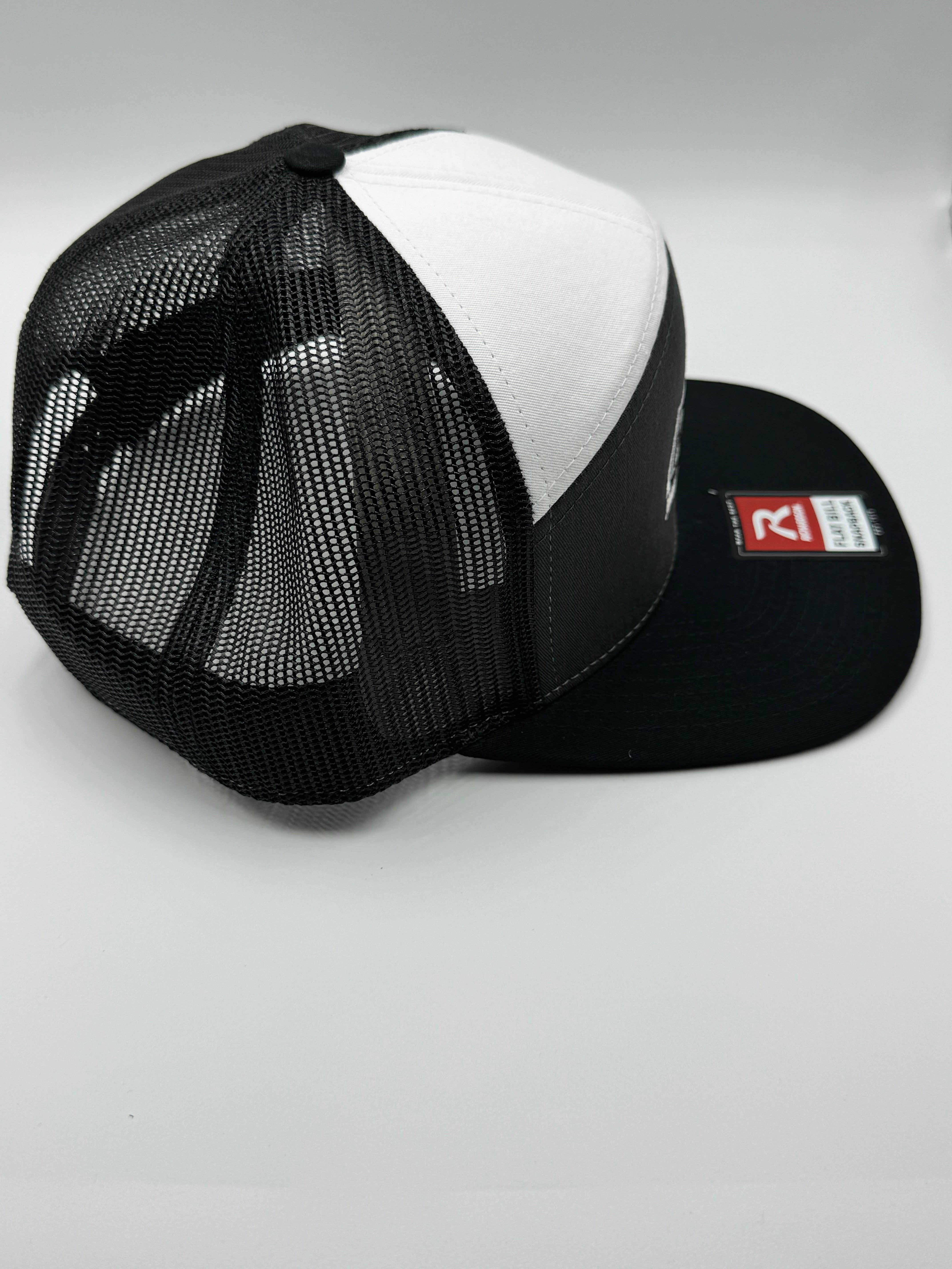 7 Panel Flat Bill Stitched Hat