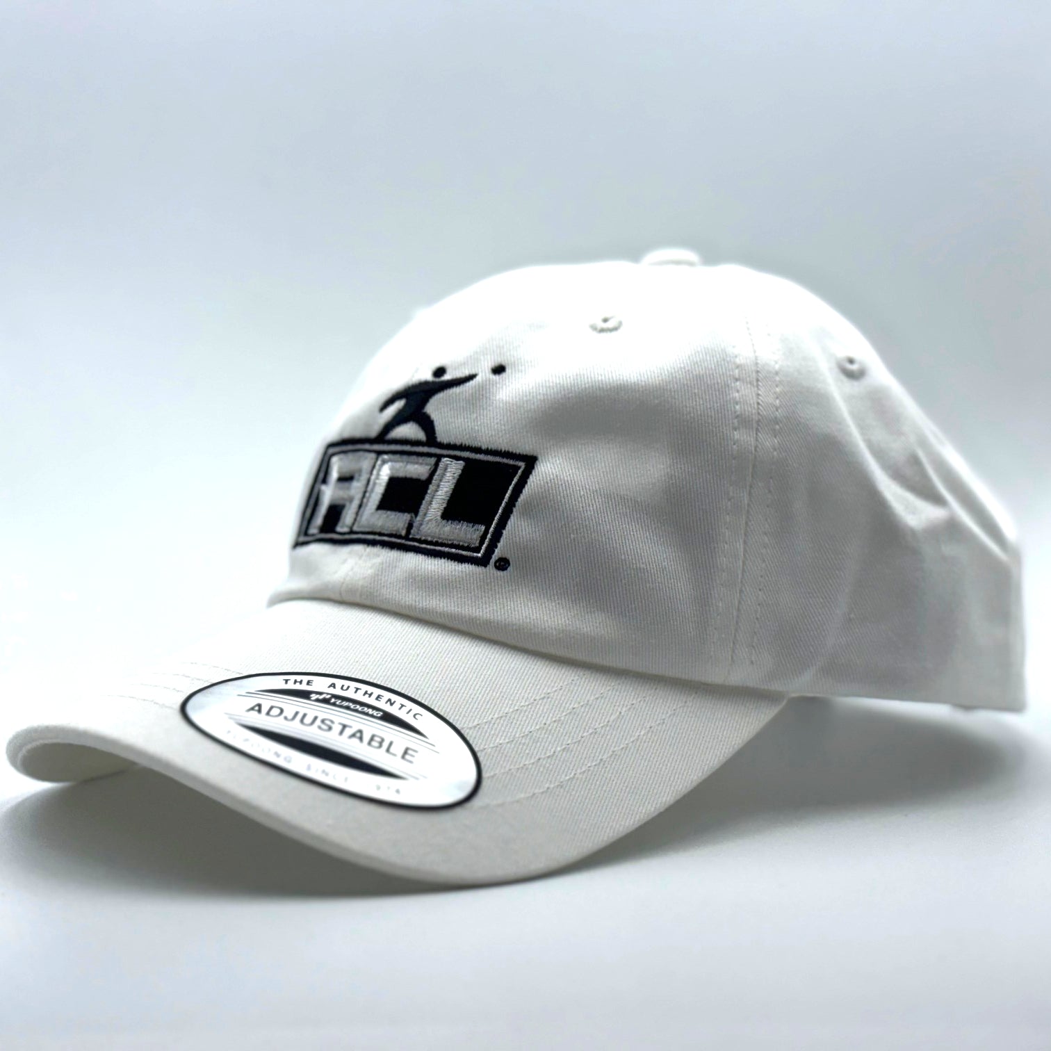 ACL Dad Hat - White with Black Stitching