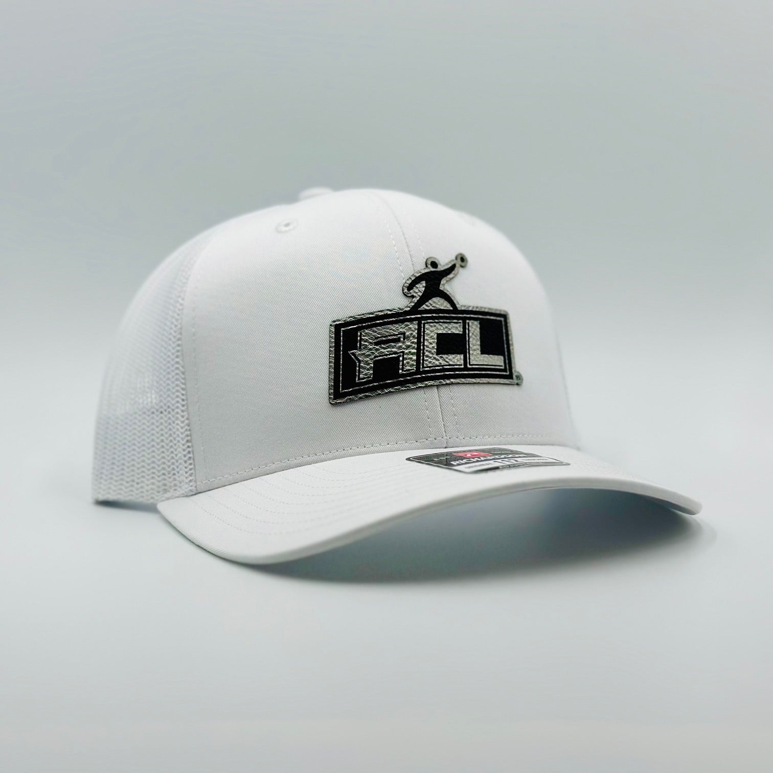 White Hat With Sliver Patch