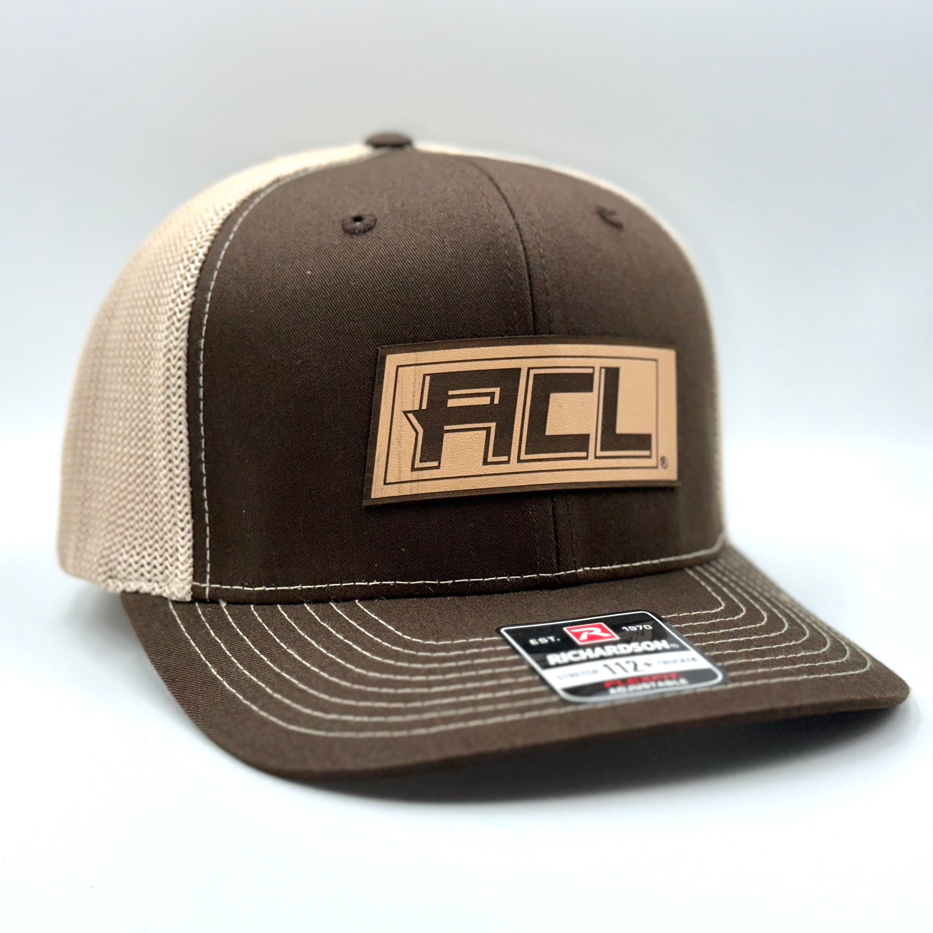 Brown Hat With Leather Patch
