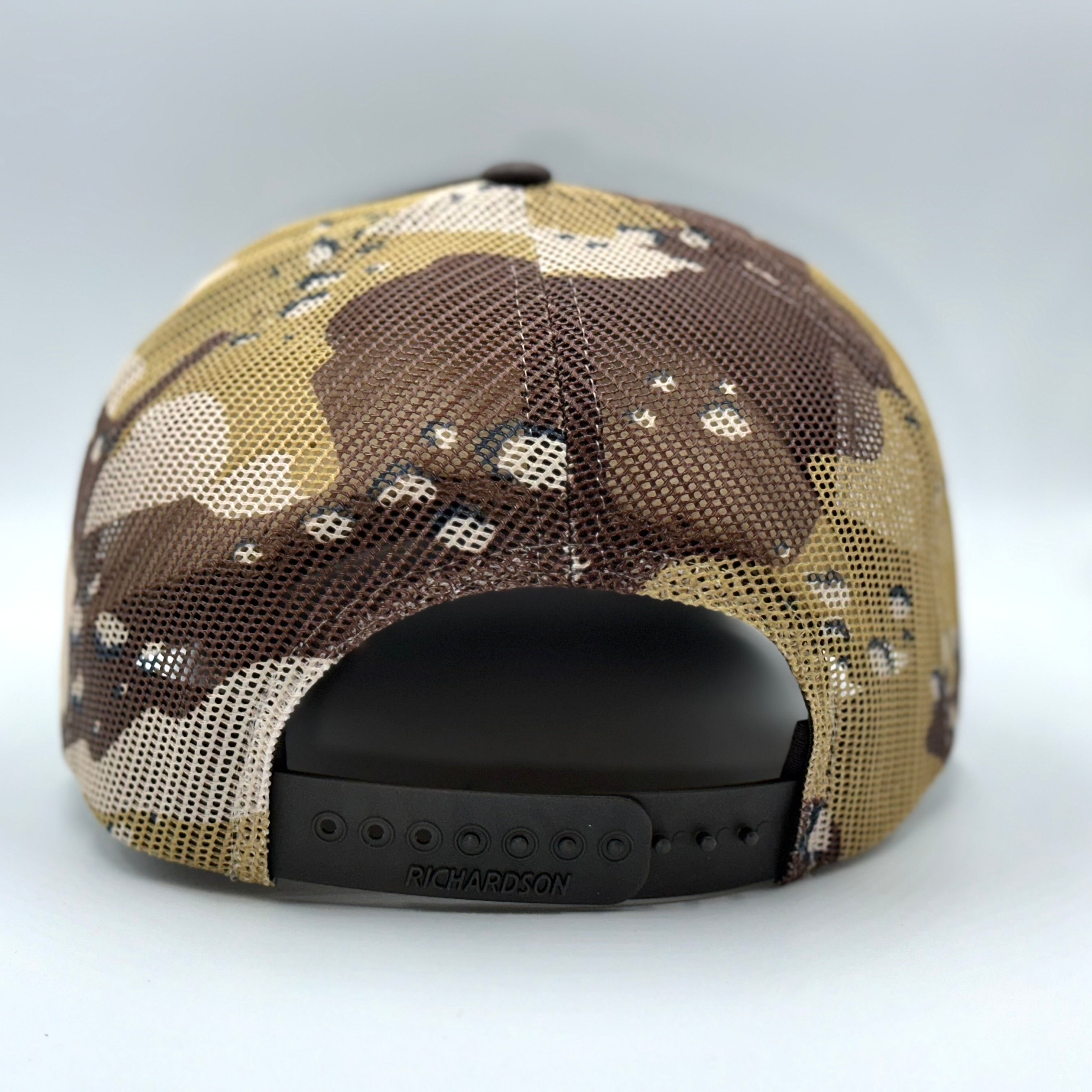 Brown Camo Hat With Stitched Patch