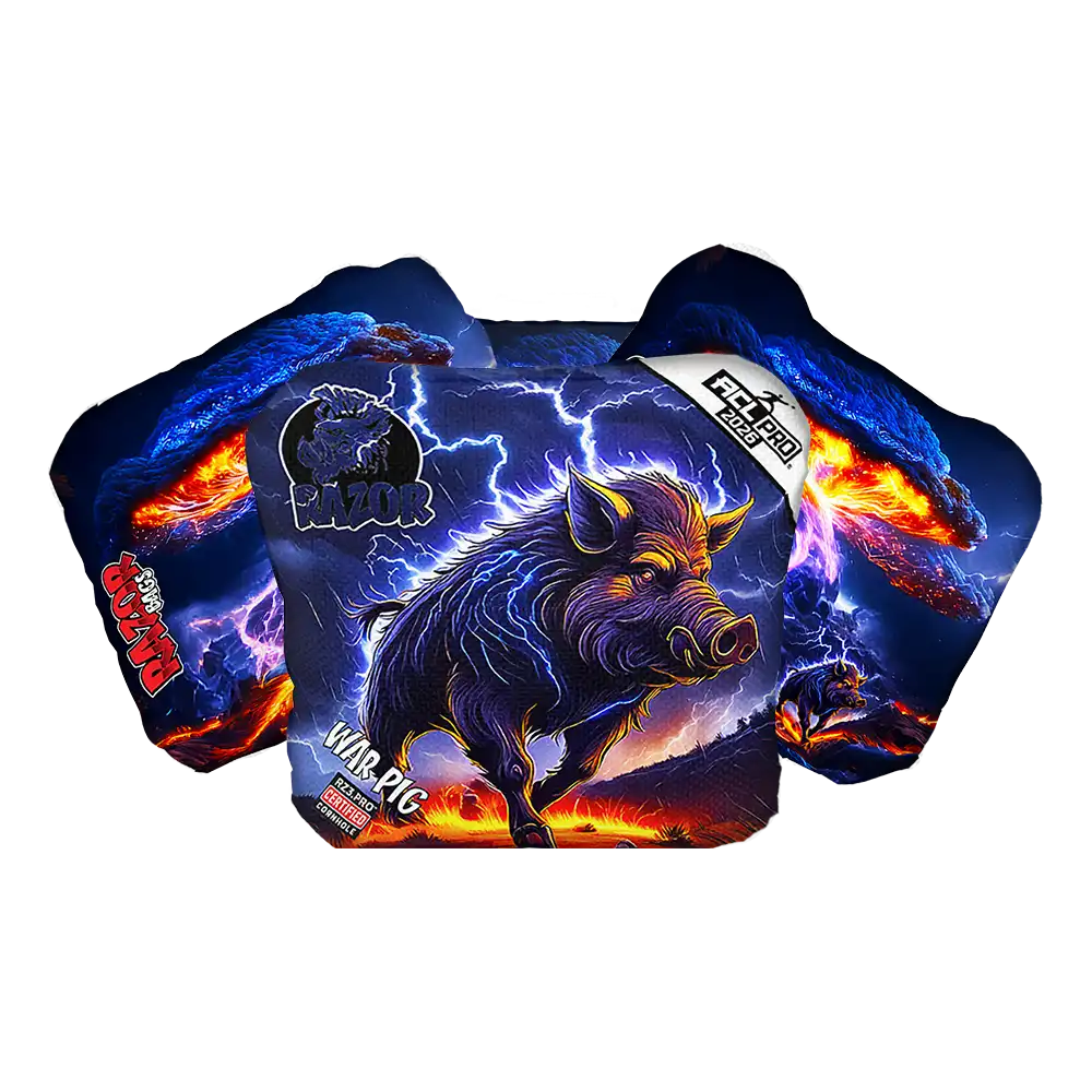 War Pig | Lightning Pig | ACL PRO Razor Cornhole Bags