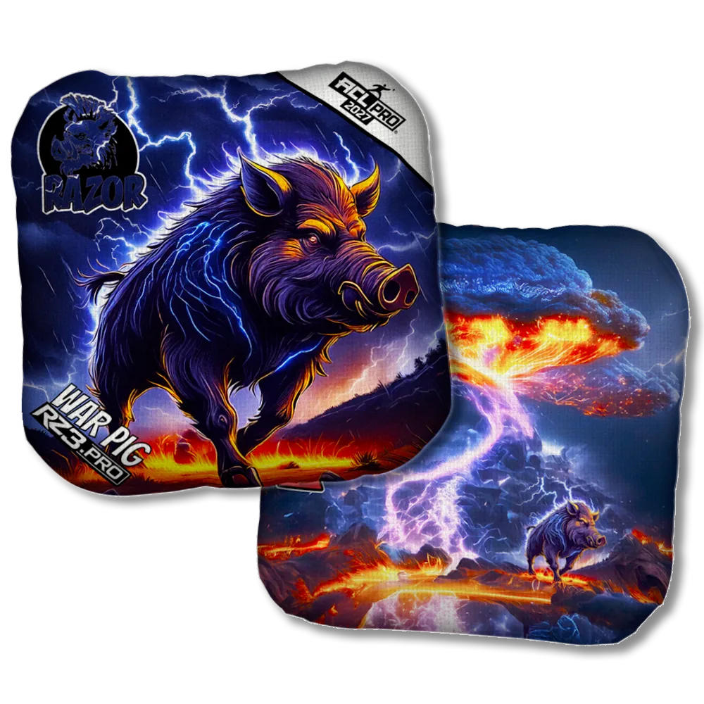 War Pig PRO | Lightning Pig | ACL PRO Razor Cornhole Bags