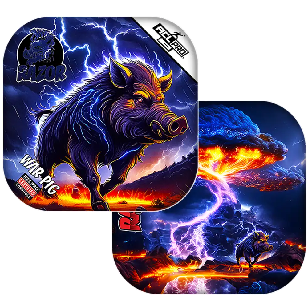 War Pig | Lightning Pig | ACL PRO Razor Cornhole Bags