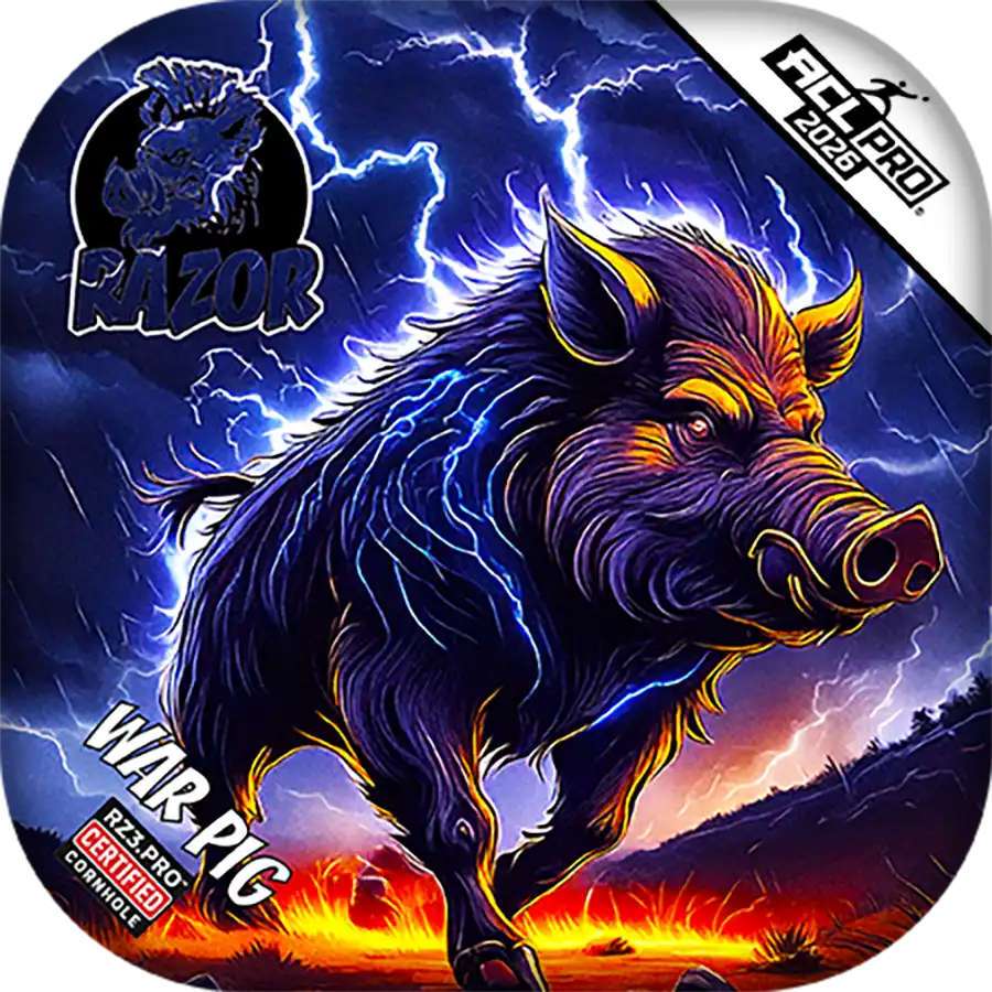War Pig | Lightning Pig | ACL PRO Razor Cornhole Bags