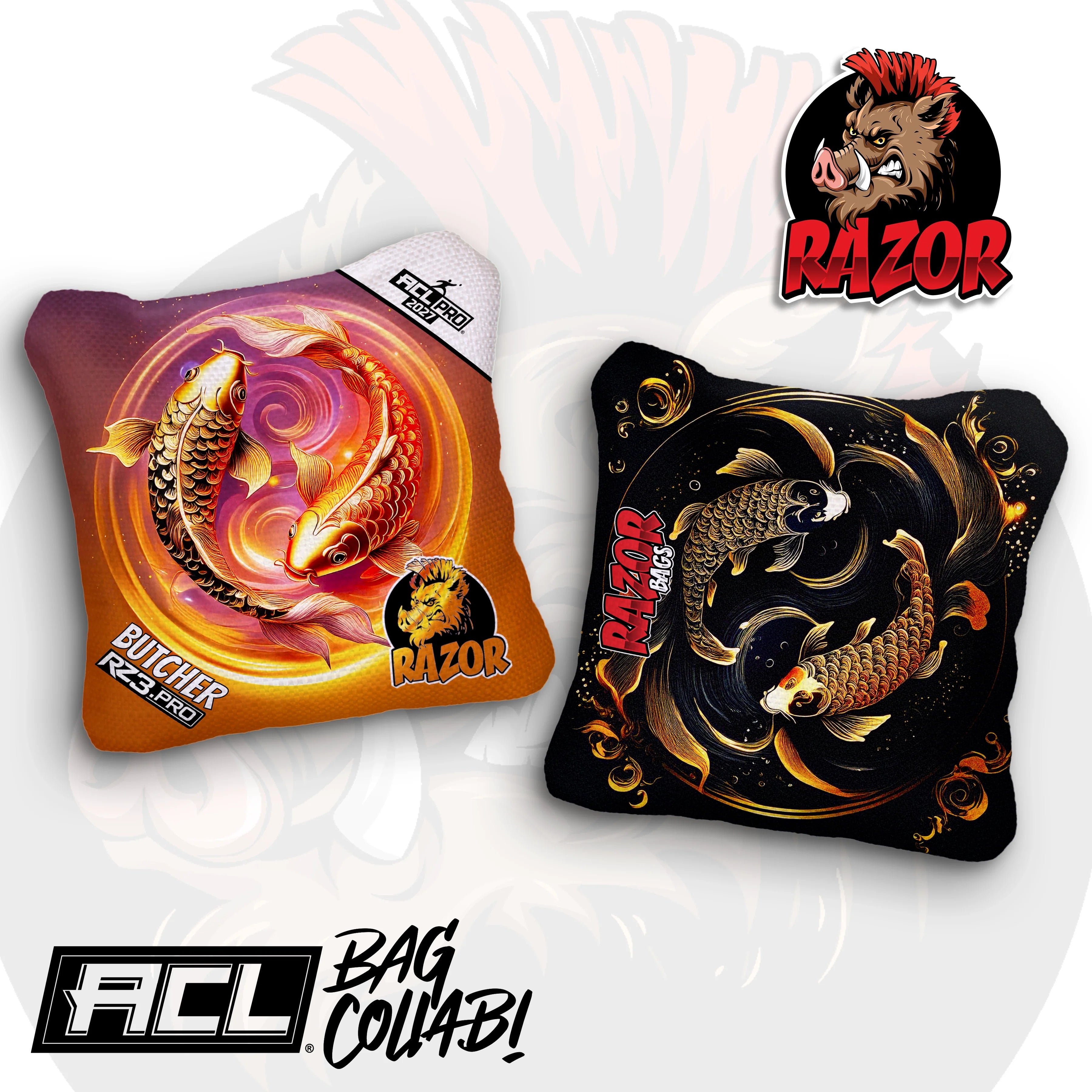 Butcher PRO | Lucky Fish | ACL PRO Razor Cornhole Bags