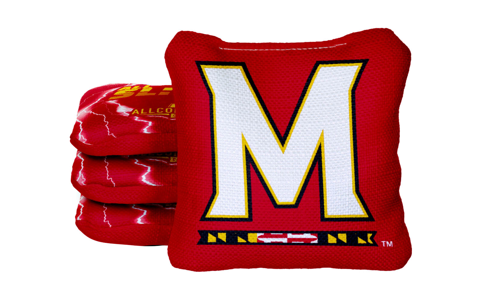 Officially Licensed Collegiate Cornhole Bags - AllCornhole All-Slide 2.0 - Set of 4 - University of Maryland