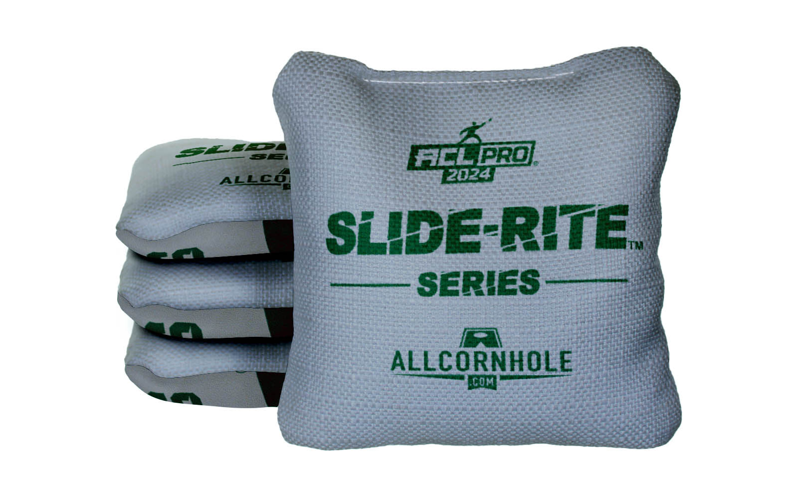 Officially Licensed Collegiate Cornhole Bags - AllCornhole Slide Rite - Set of 4 - Michigan State University