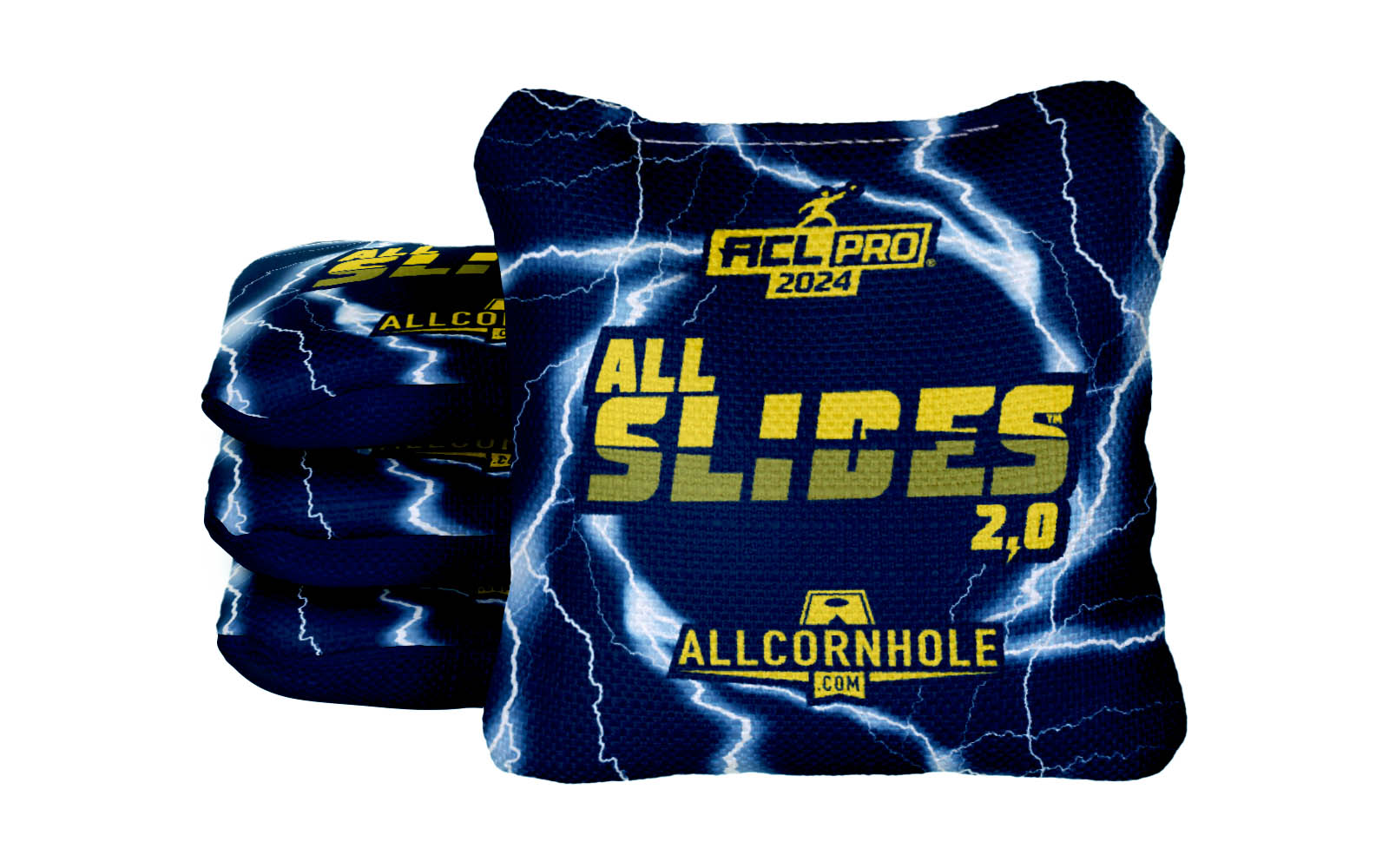 Officially Licensed Collegiate Cornhole Bags - AllCornhole All Slide 2.0 - Set of 4 - University of Michigan
