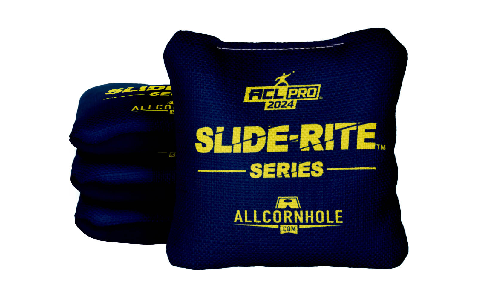 Officially Licensed Collegiate Cornhole Bags - AllCornhole Slide Rite - Set of 4 - University of Michigan