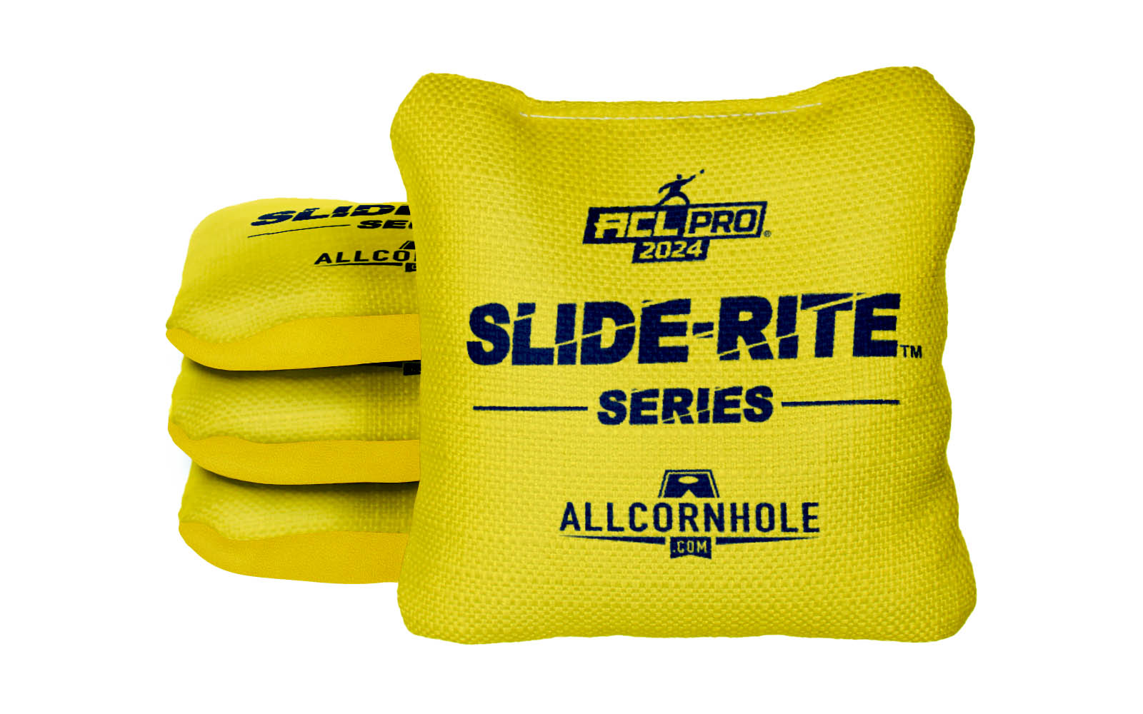 Officially Licensed Collegiate Cornhole Bags - AllCornhole Slide Rite - Set of 4 - University of Michigan