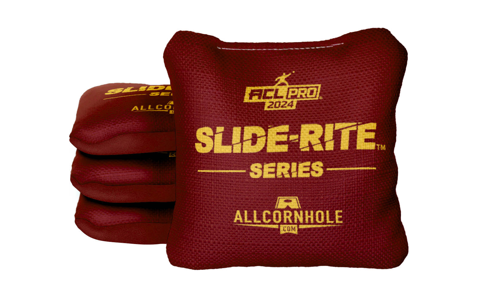 Officially Licensed Collegiate Cornhole Bags - AllCornhole Slide Rite - Set of 4 - University of Minnesota