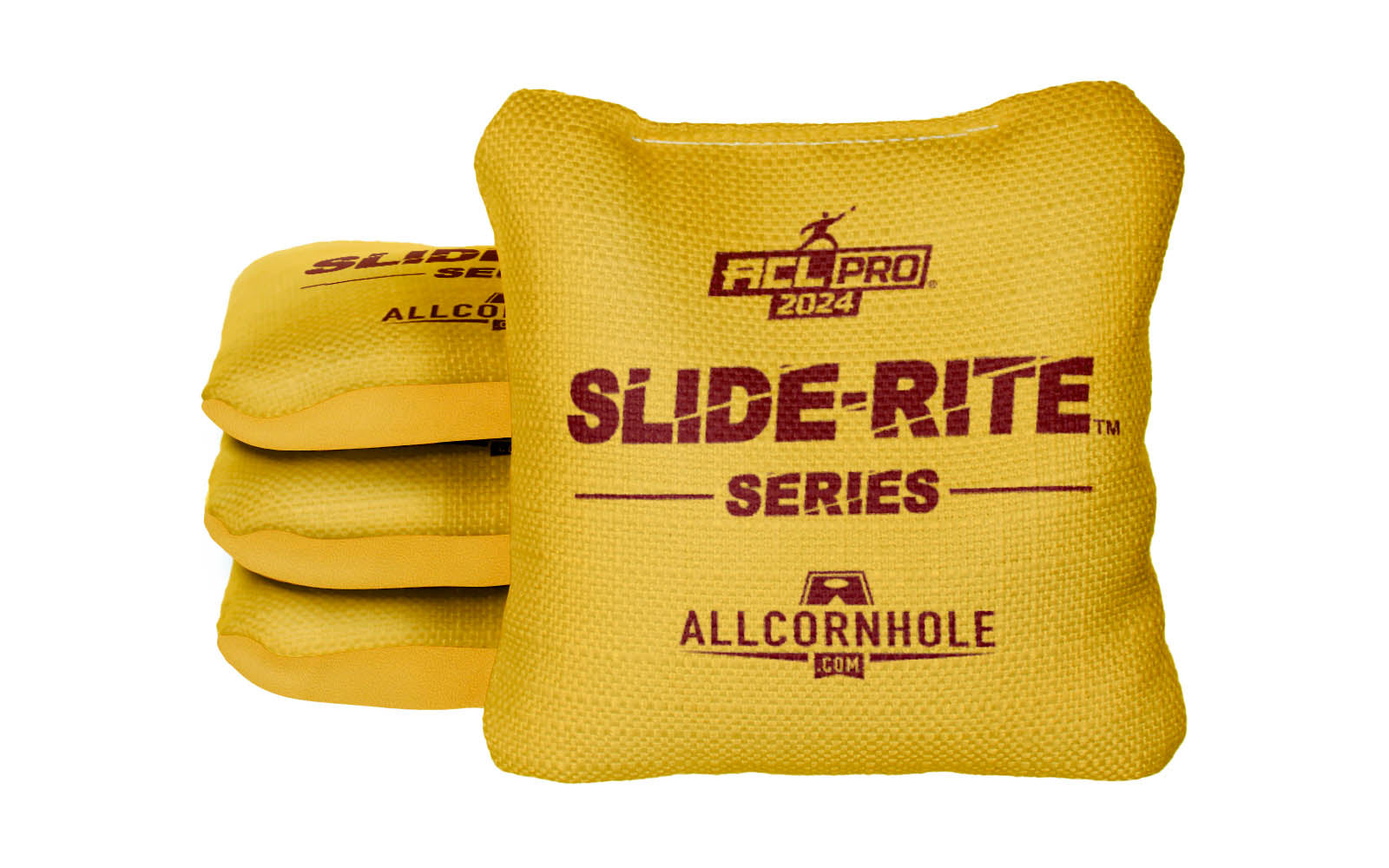 Officially Licensed Collegiate Cornhole Bags - AllCornhole Slide Rite - Set of 4 - University of Minnesota