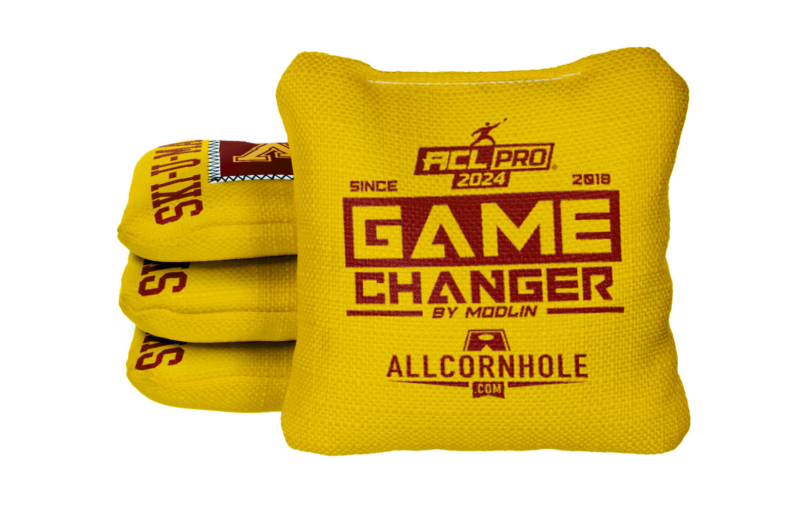 Officially Licensed Collegiate Cornhole Bags - AllCornhole Game Changers - Set of 4 - University of Minnesota