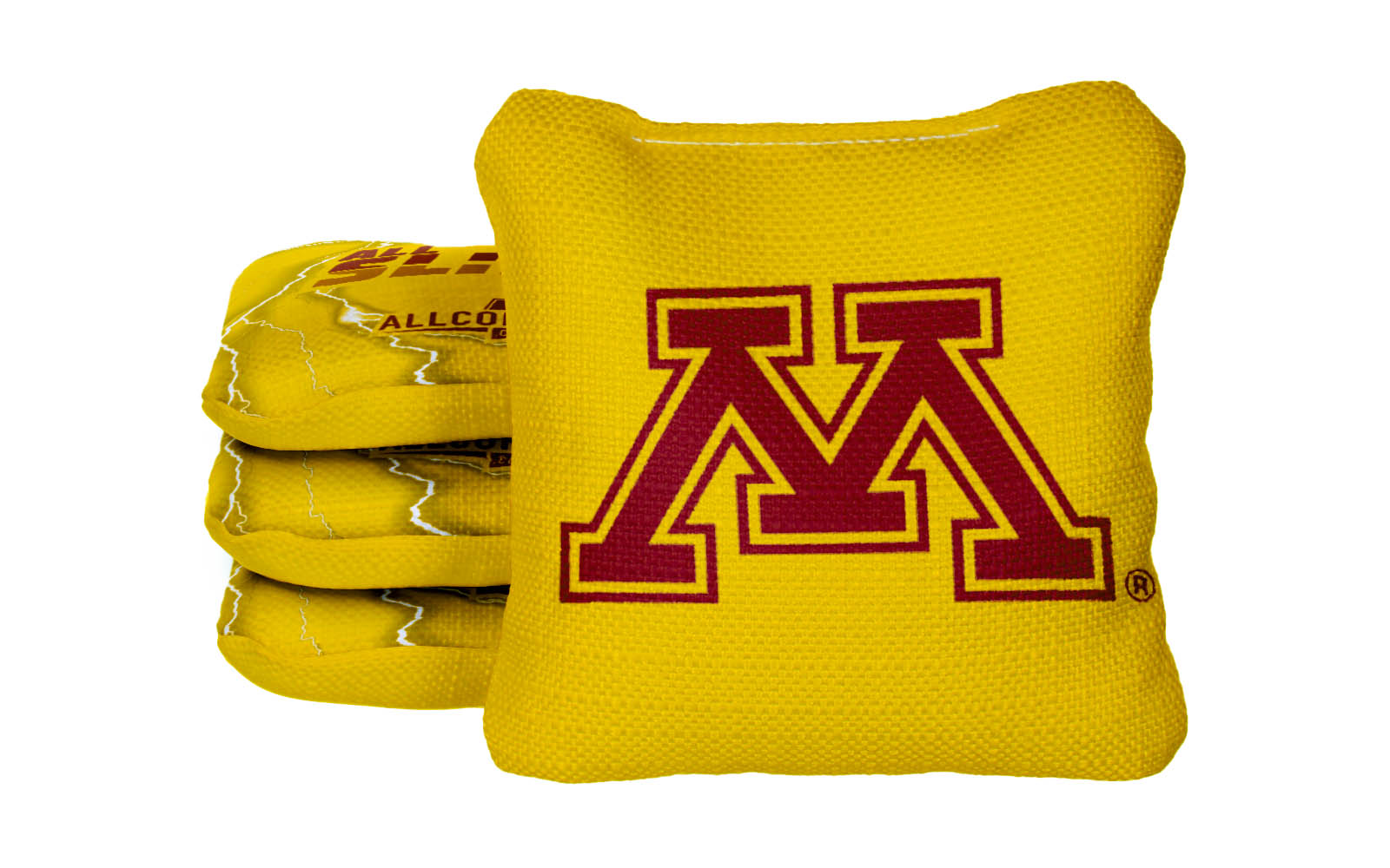 Officially Licensed Collegiate Cornhole Bags - AllCornhole All-Slide 2.0 - Set of 4 - University of Minnesota
