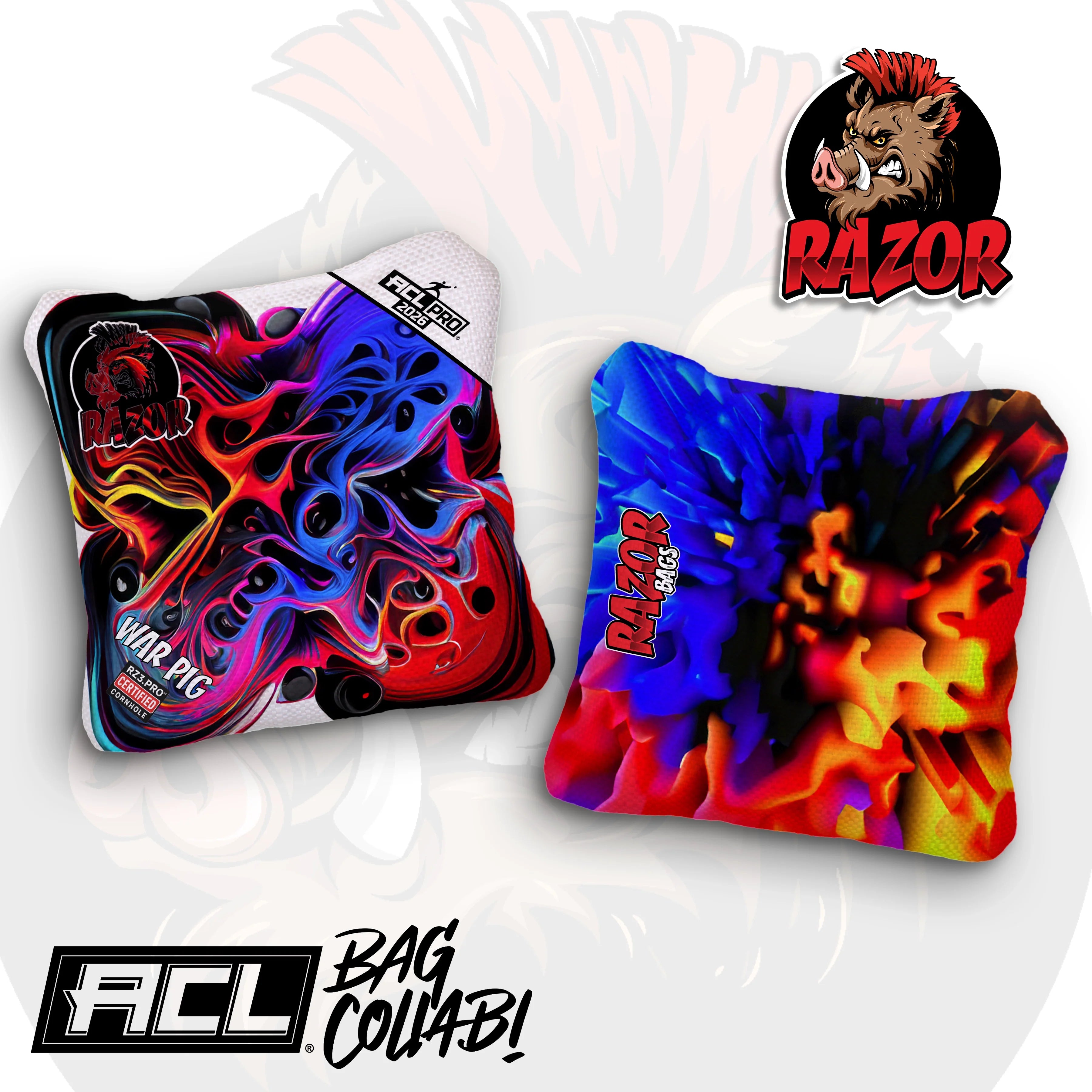 War Pig PRO | Melted | ACL PRO Razor Cornhole Bags