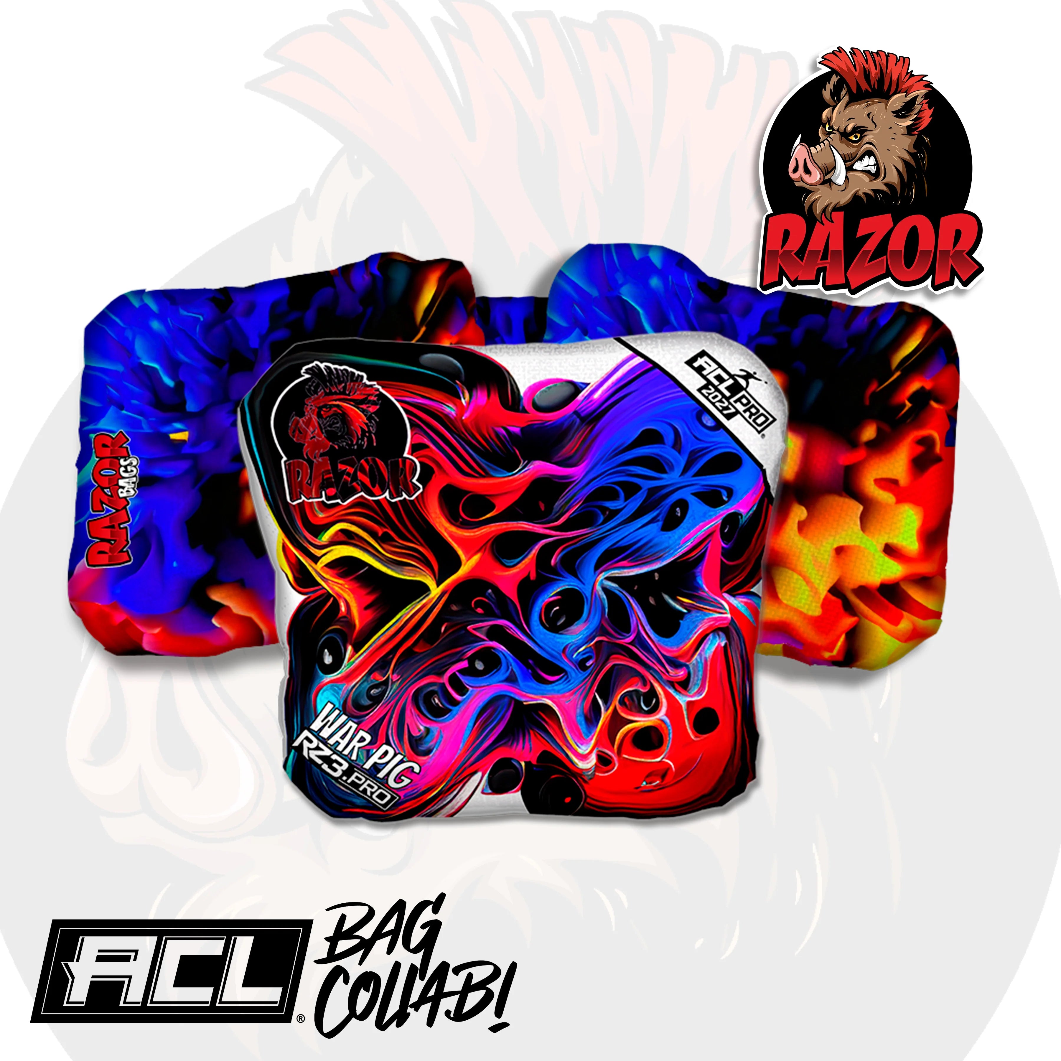 War Pig PRO | Melted | ACL PRO Razor Cornhole Bags