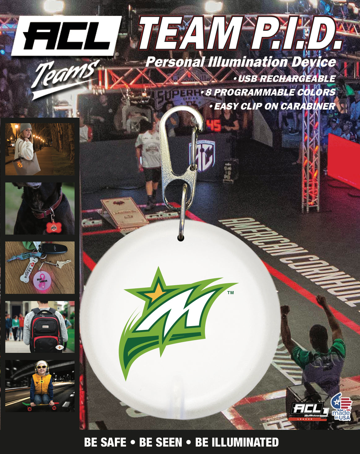 Missouri Maize - Personal Illumination Device Round Shape (PID)