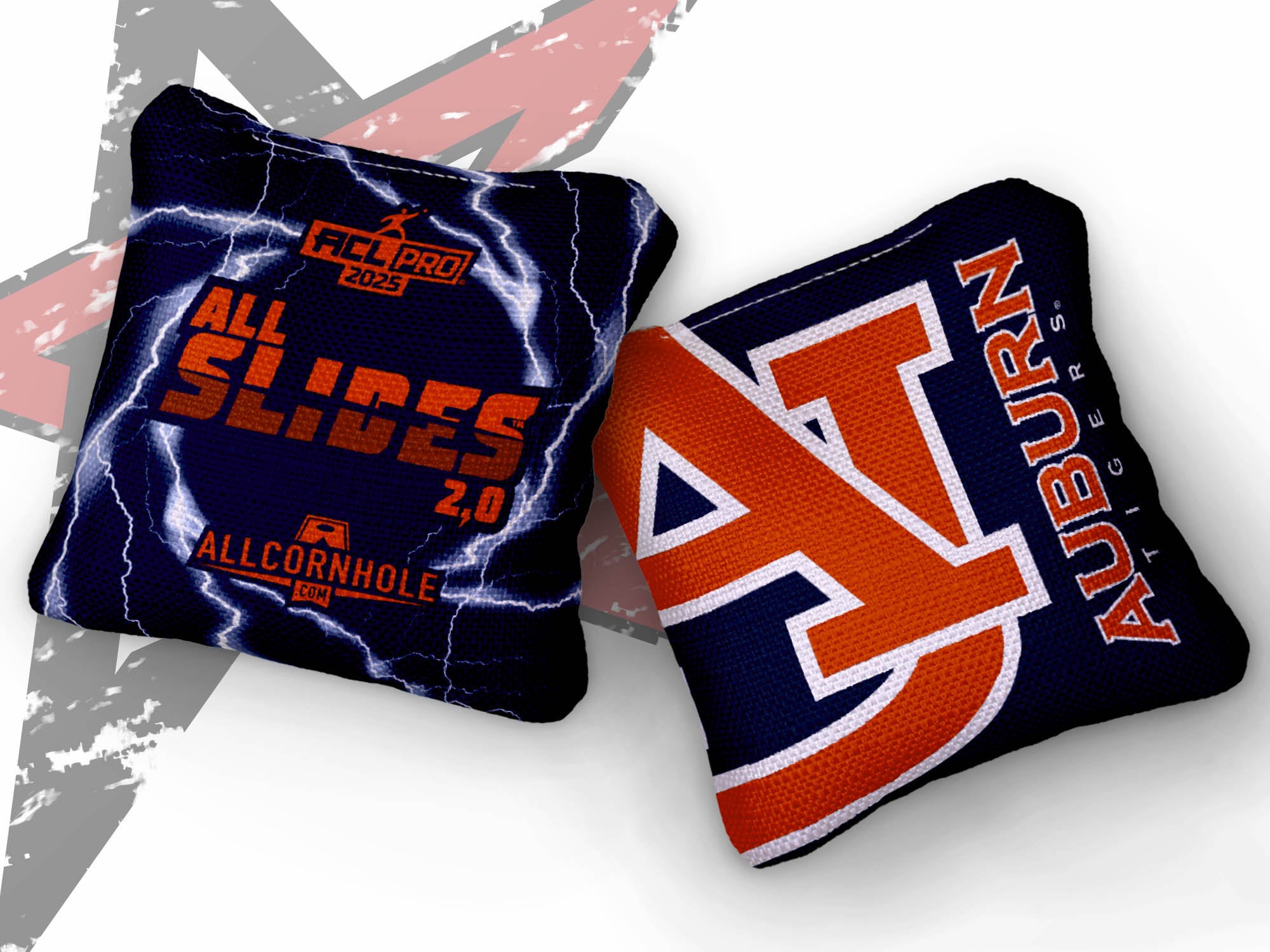 Officially Licensed Collegiate Cornhole Bags - AllCornhole All-Slide 2.0 - Set of 4 - Auburn University