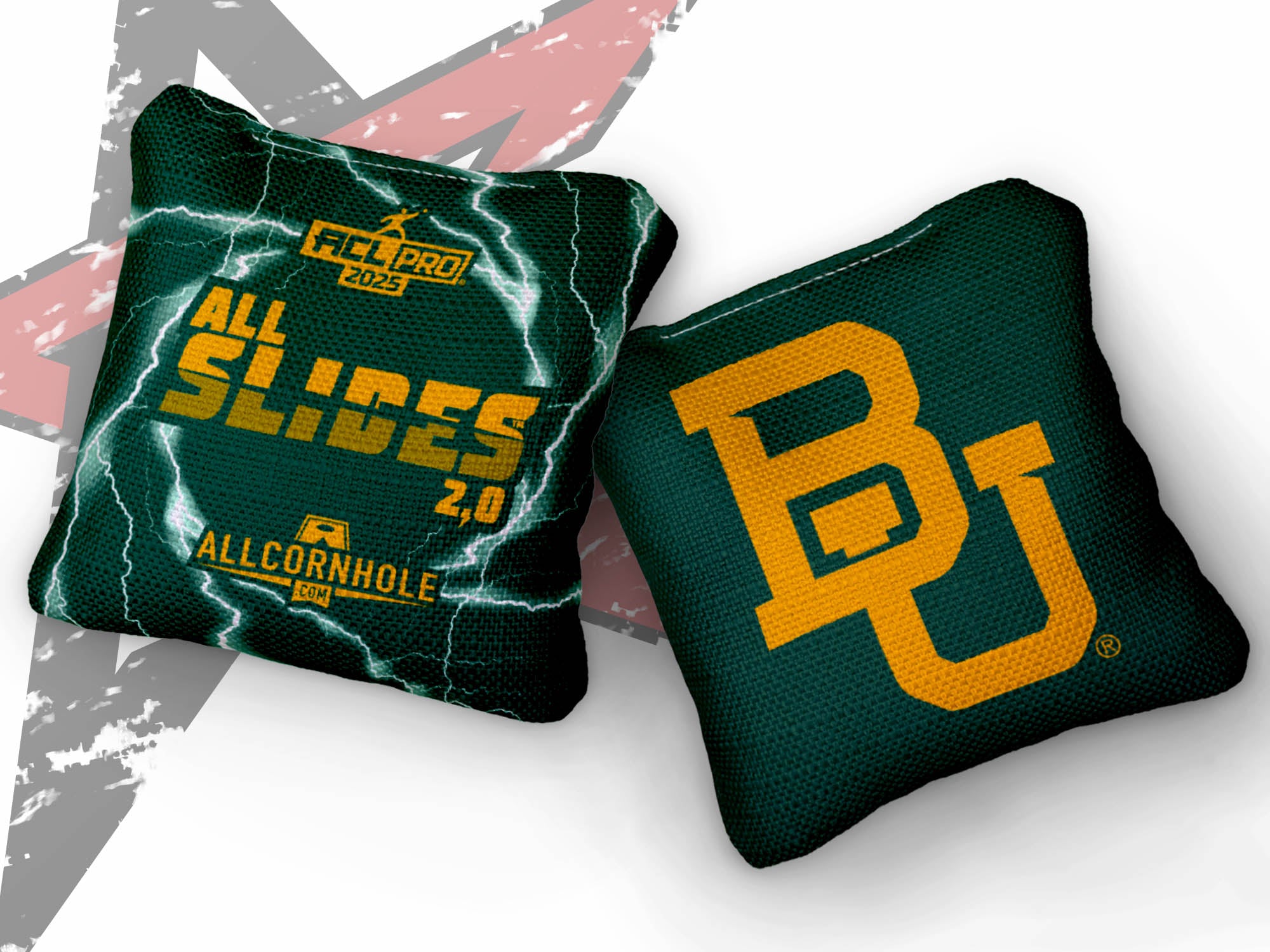 Officially Licensed Collegiate Cornhole Bags - AllCornhole All-Slide 2.0 - Set of 4 - Baylor University