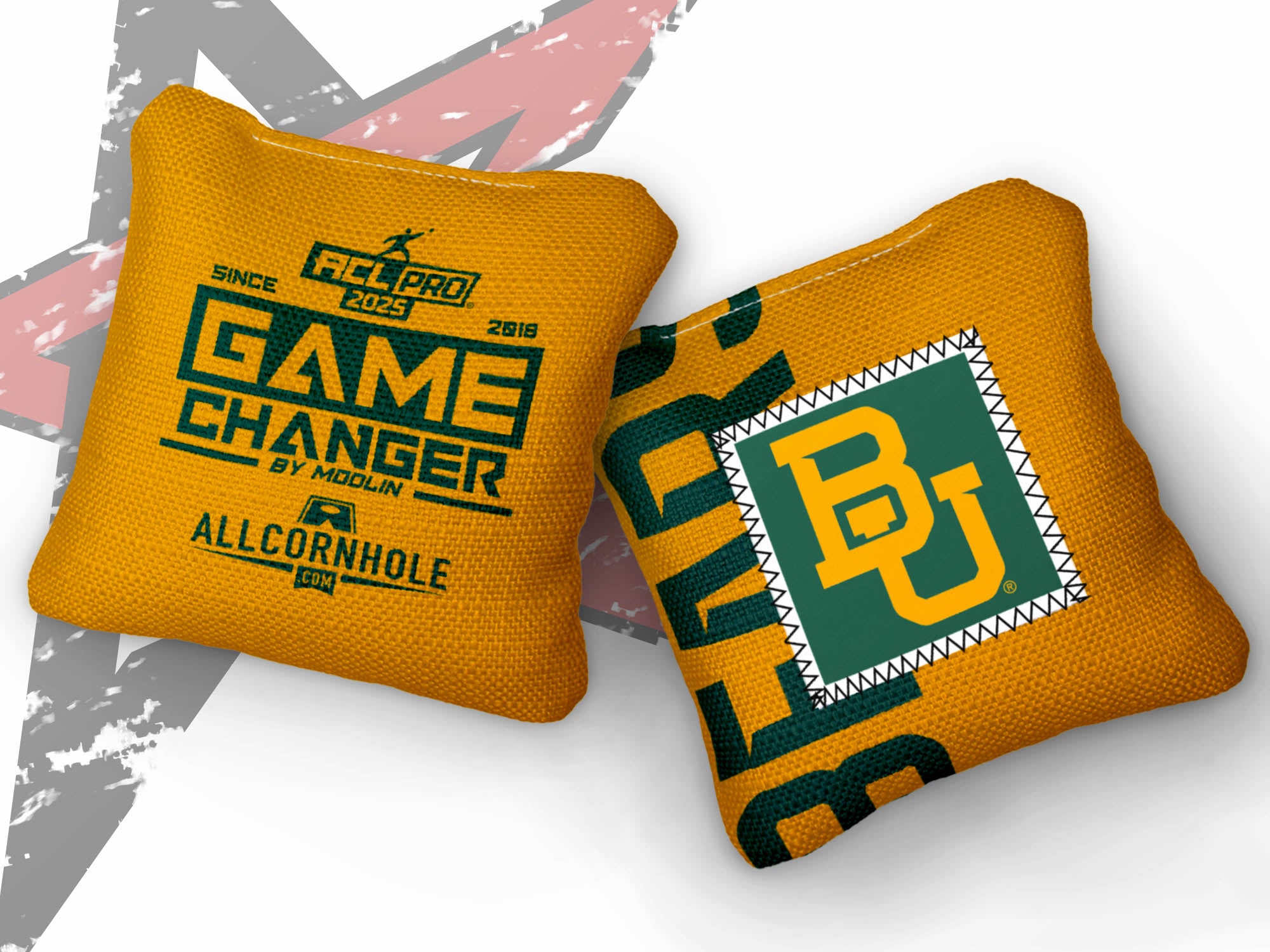 Officially Licensed Collegiate Cornhole Bags - AllCornhole Game Changers - Set of 4 - Baylor University