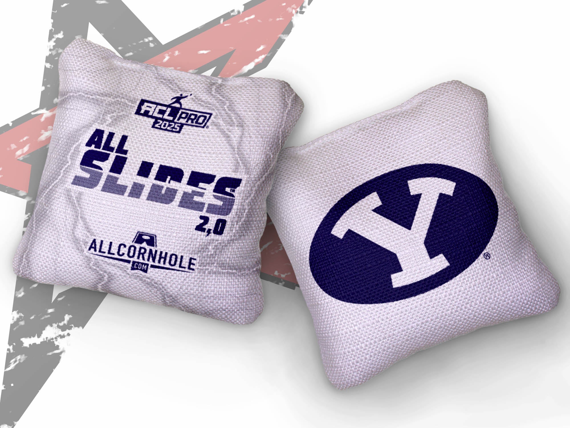 Officially Licensed Collegiate Cornhole Bags - AllCornhole All-Slide 2.0 - Set of 4 - Brigham Young University